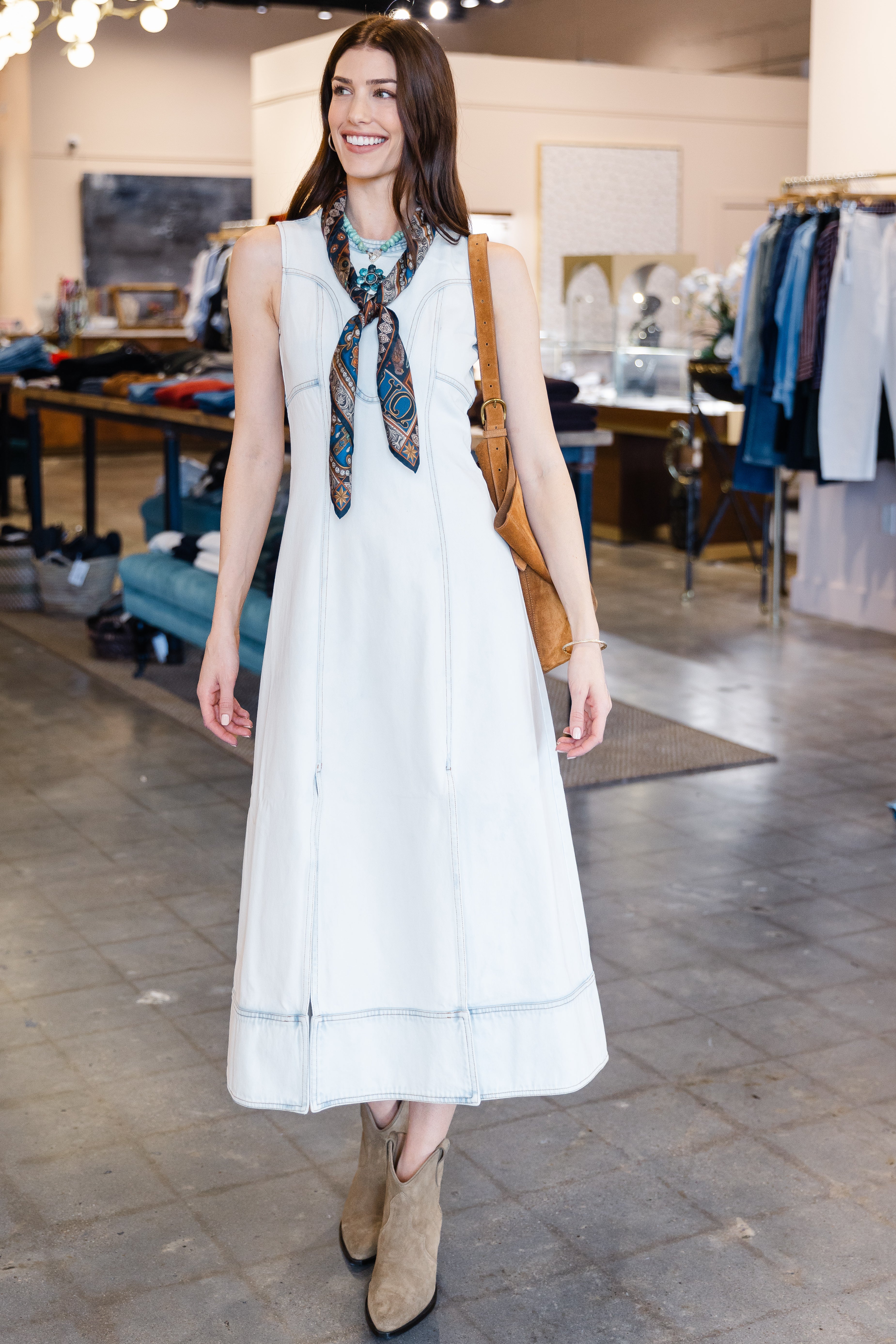 Sedona Dress - Washed Blue