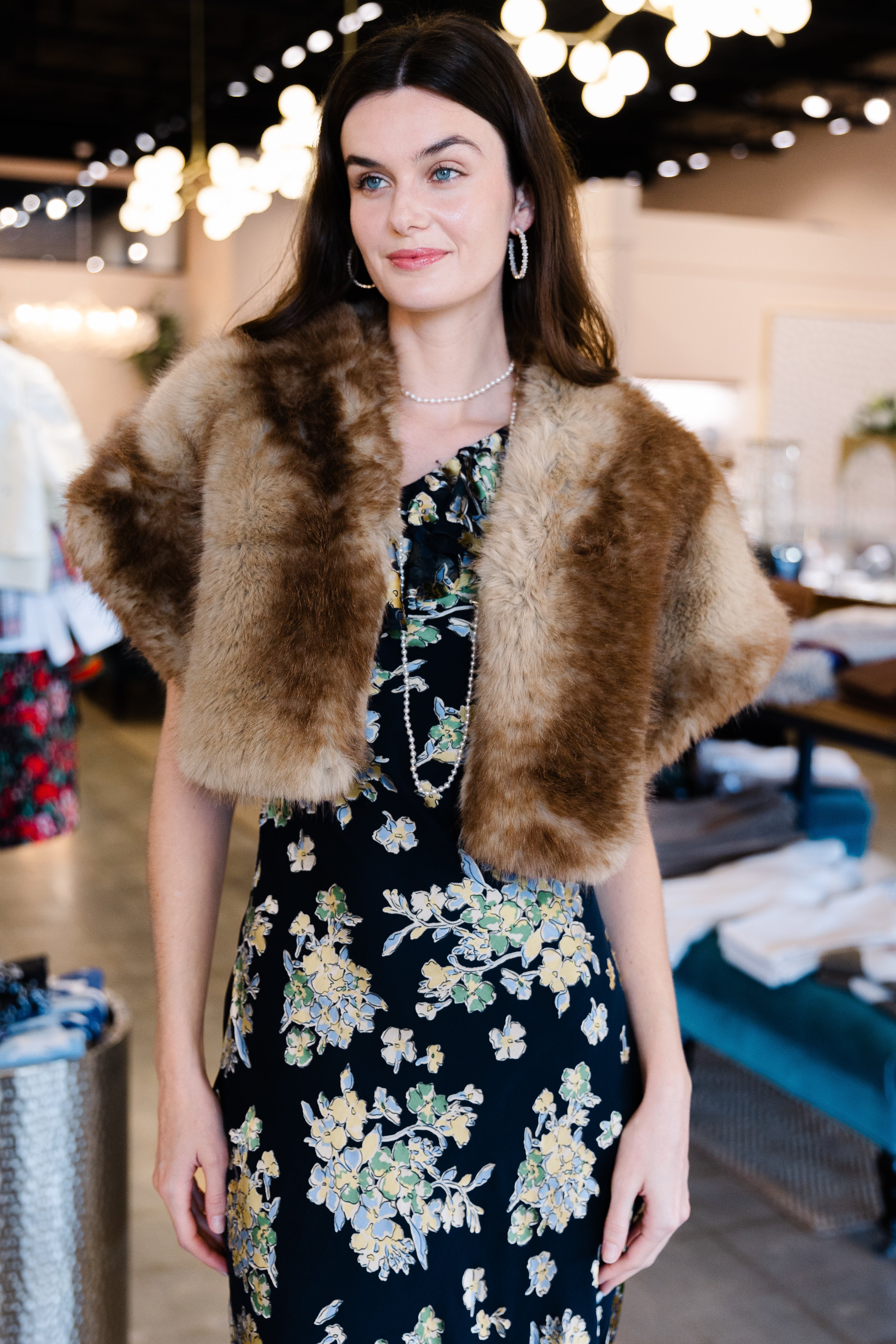 Devin Mink Shrug - Blonde Mink