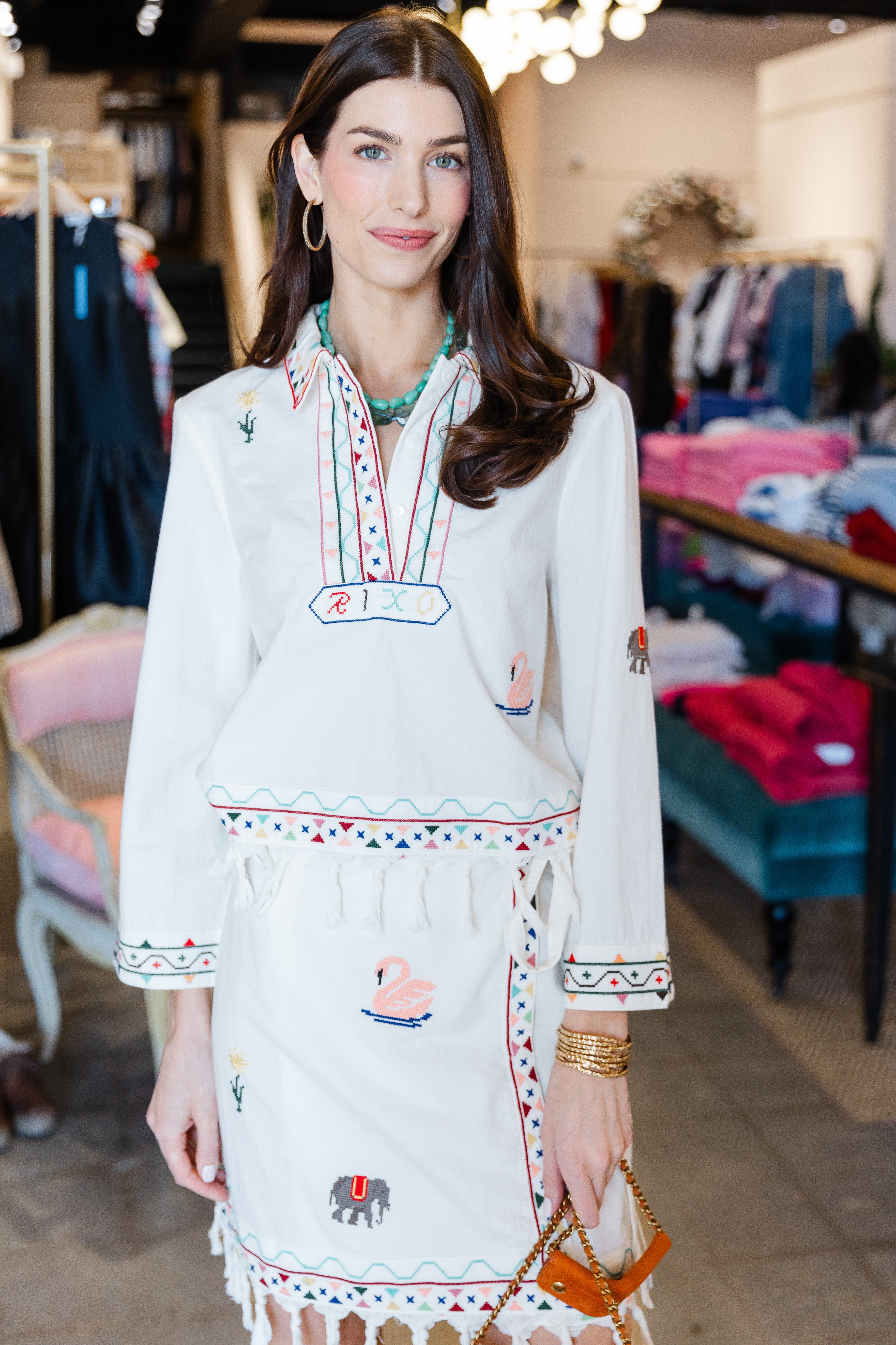 Ludmilla Top Wildling - Embroidery Cream