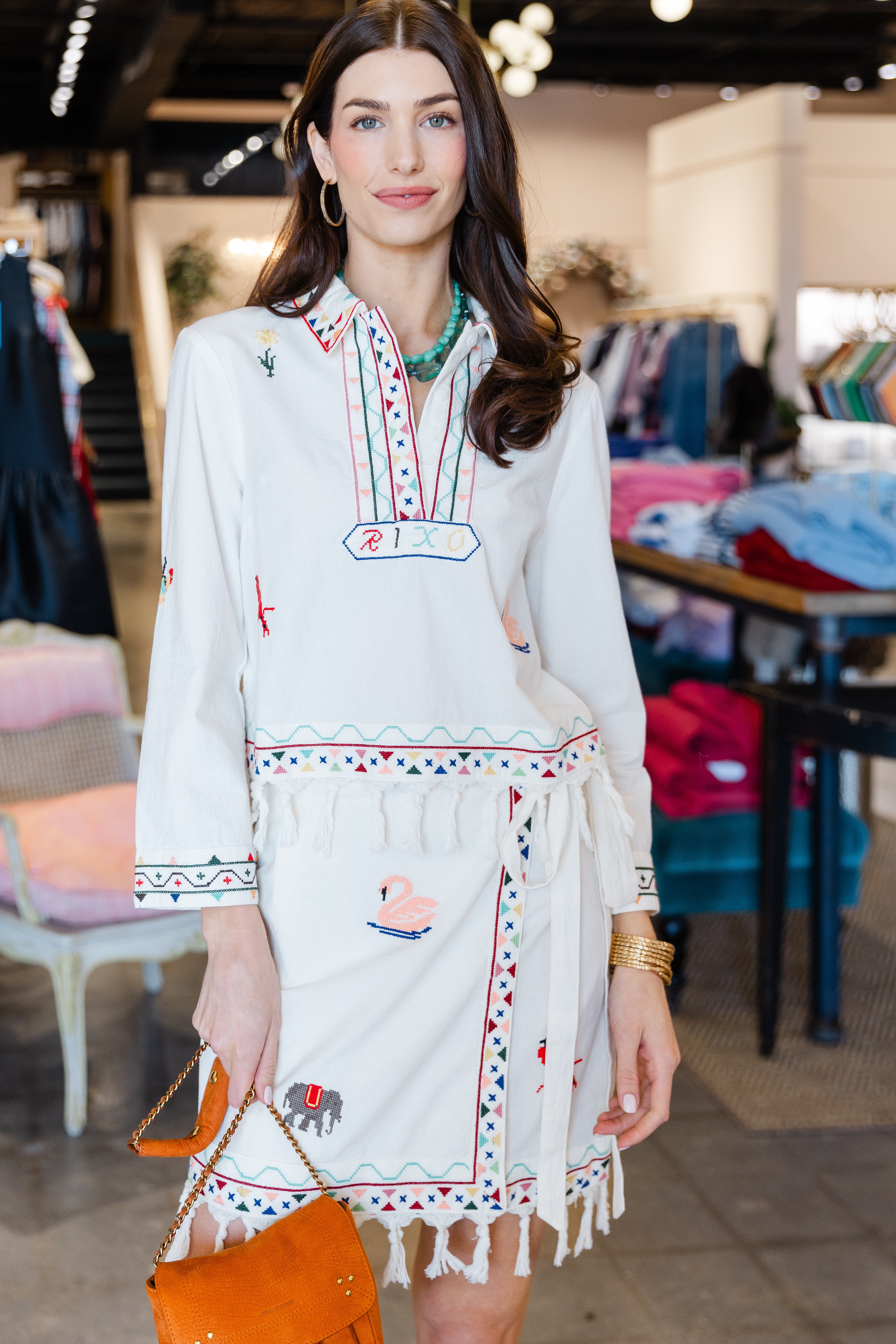 Baela Skirt - Wildling Embroidery Cream