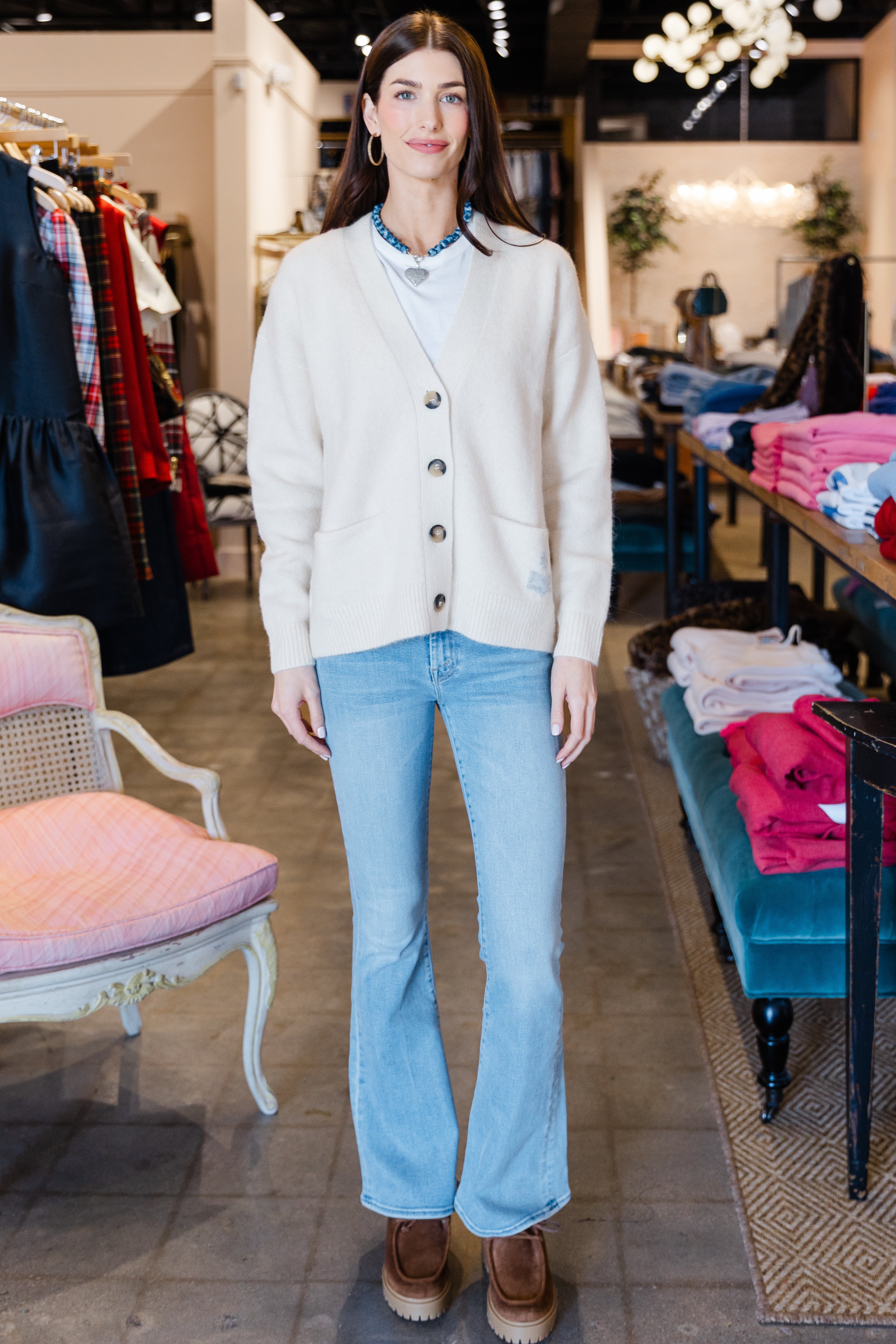 Eborah Alpaca Logo - Ecru