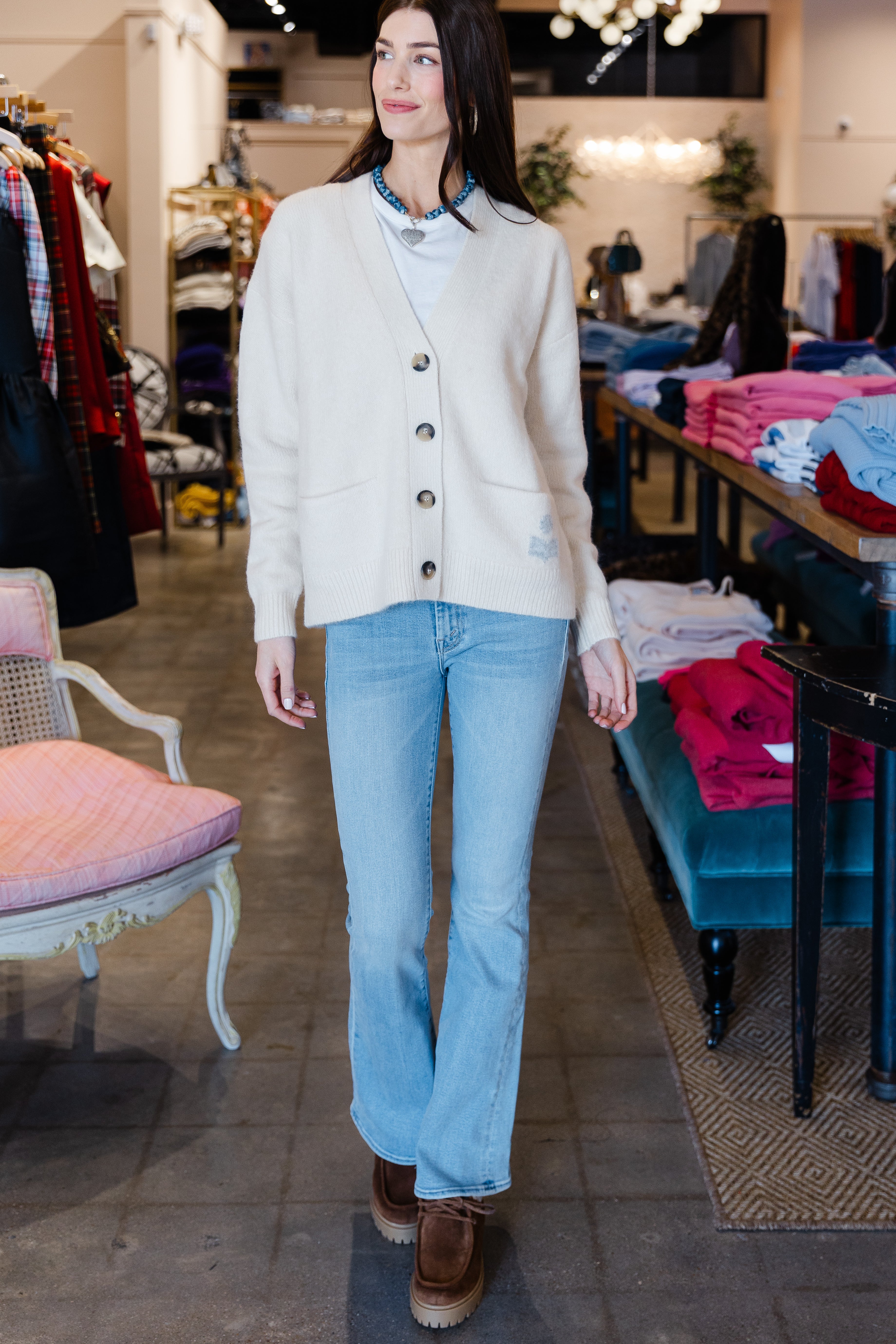 Eborah Alpaca Logo - Ecru