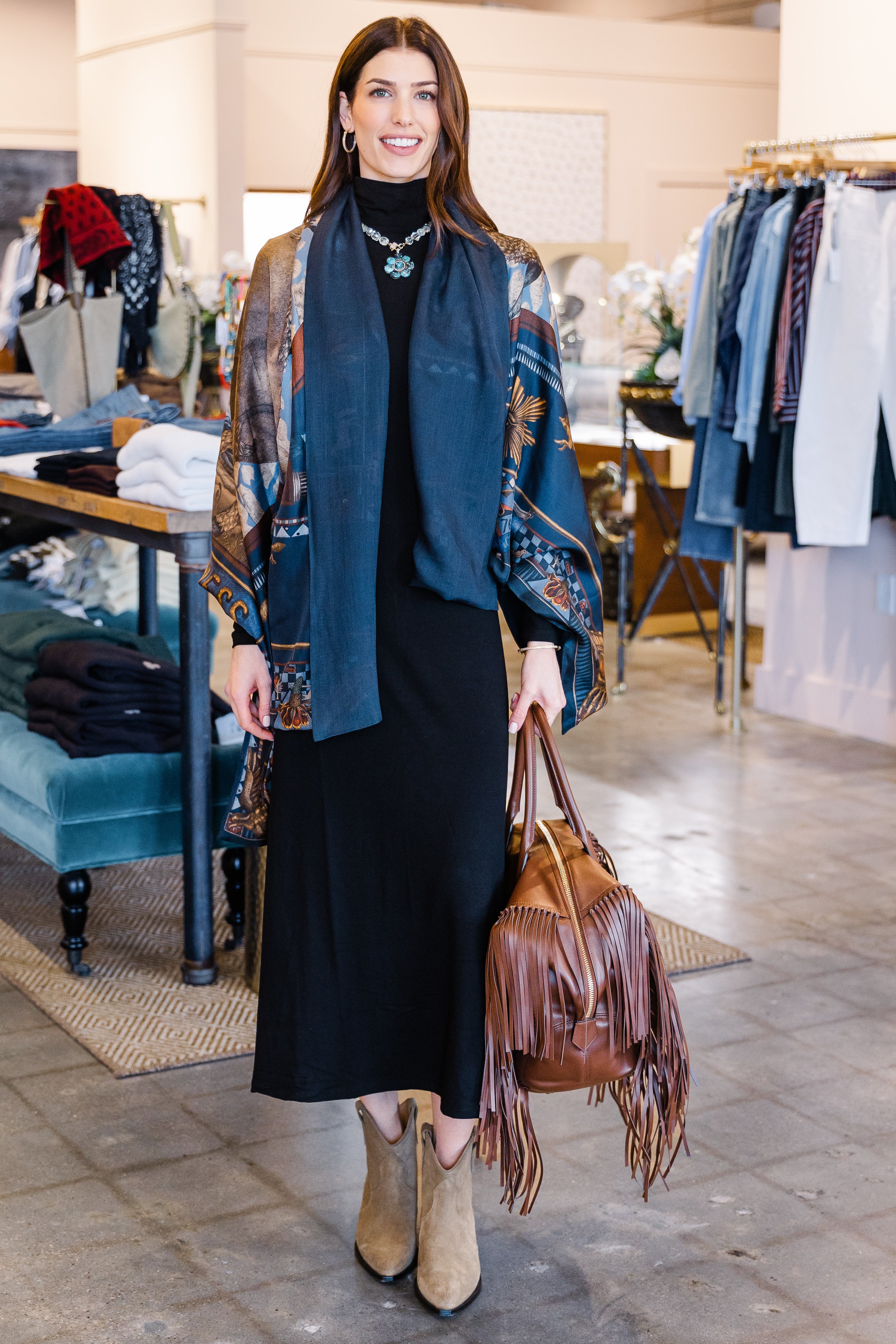 The Turtleneck Dress - Black