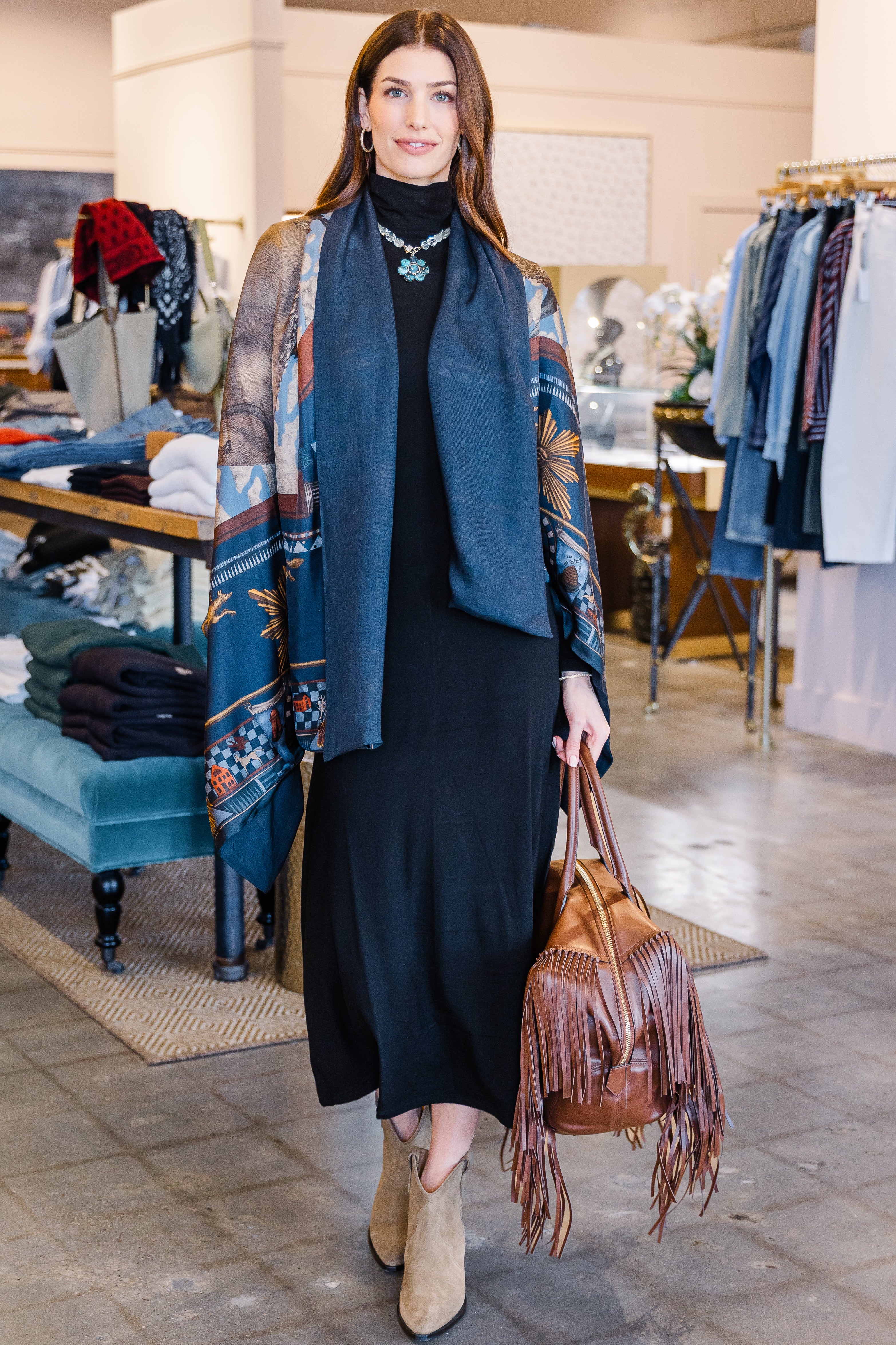 The Turtleneck Dress - Black