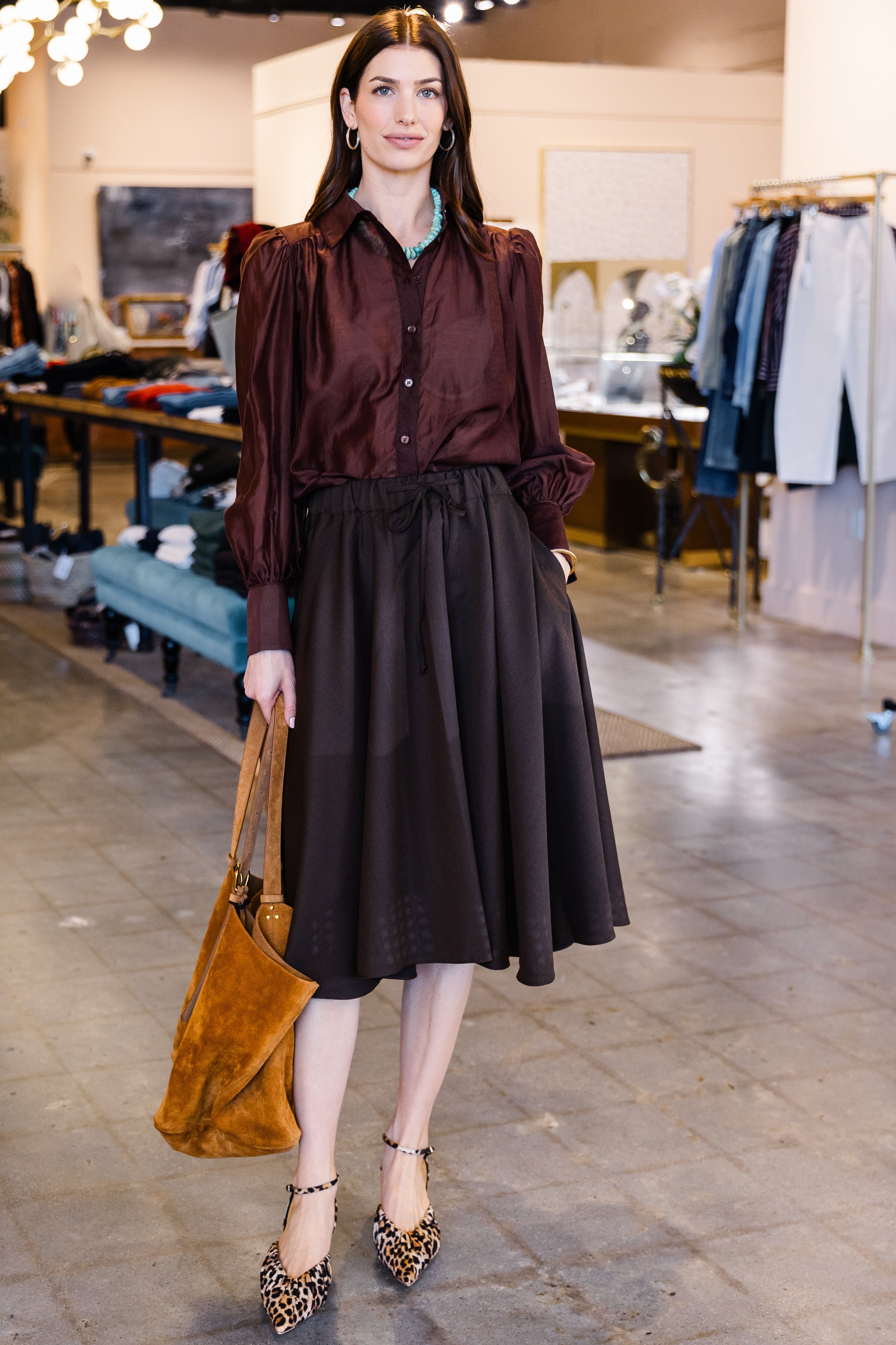 Angie Skirt - Chocolate