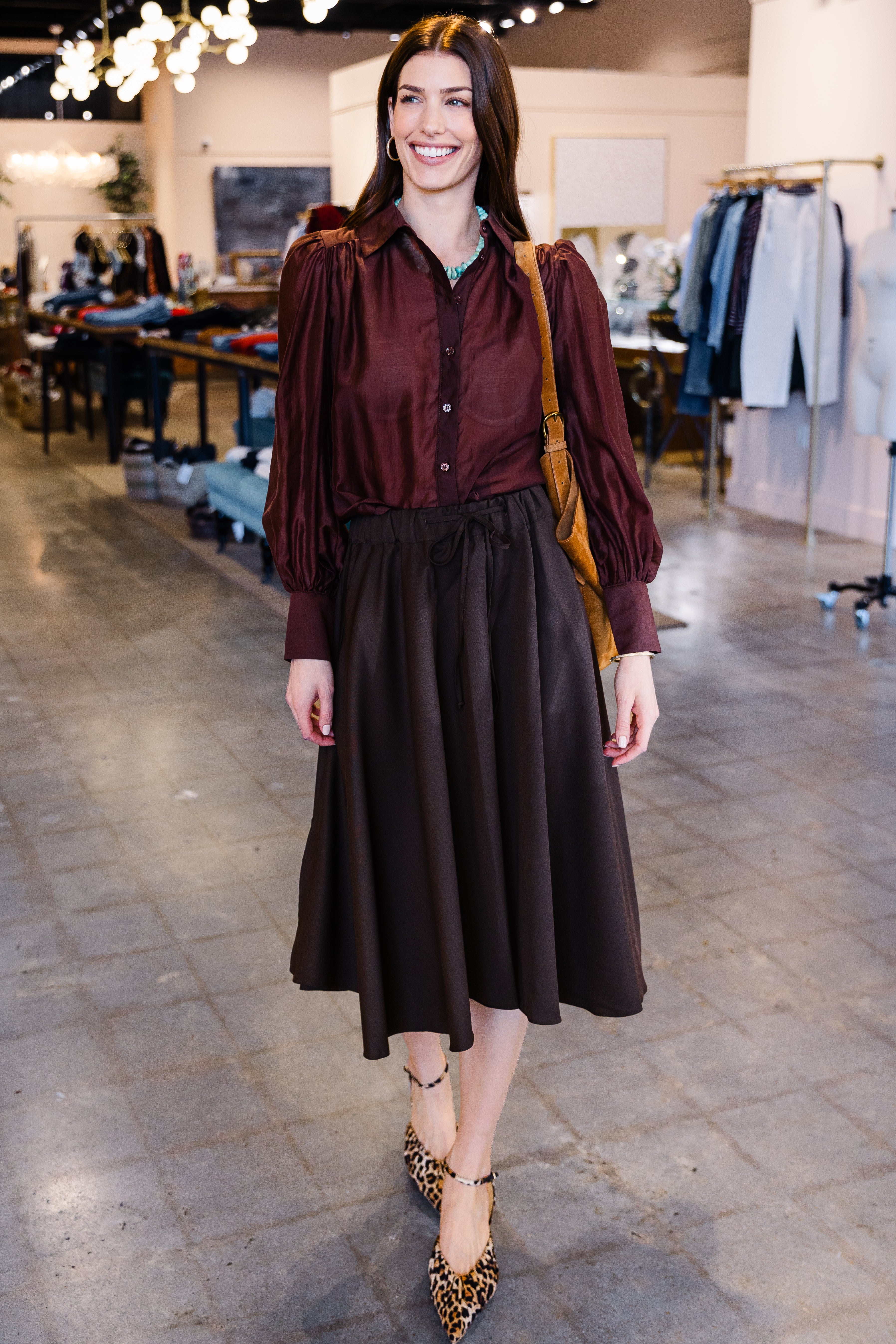 Angie Skirt - Chocolate