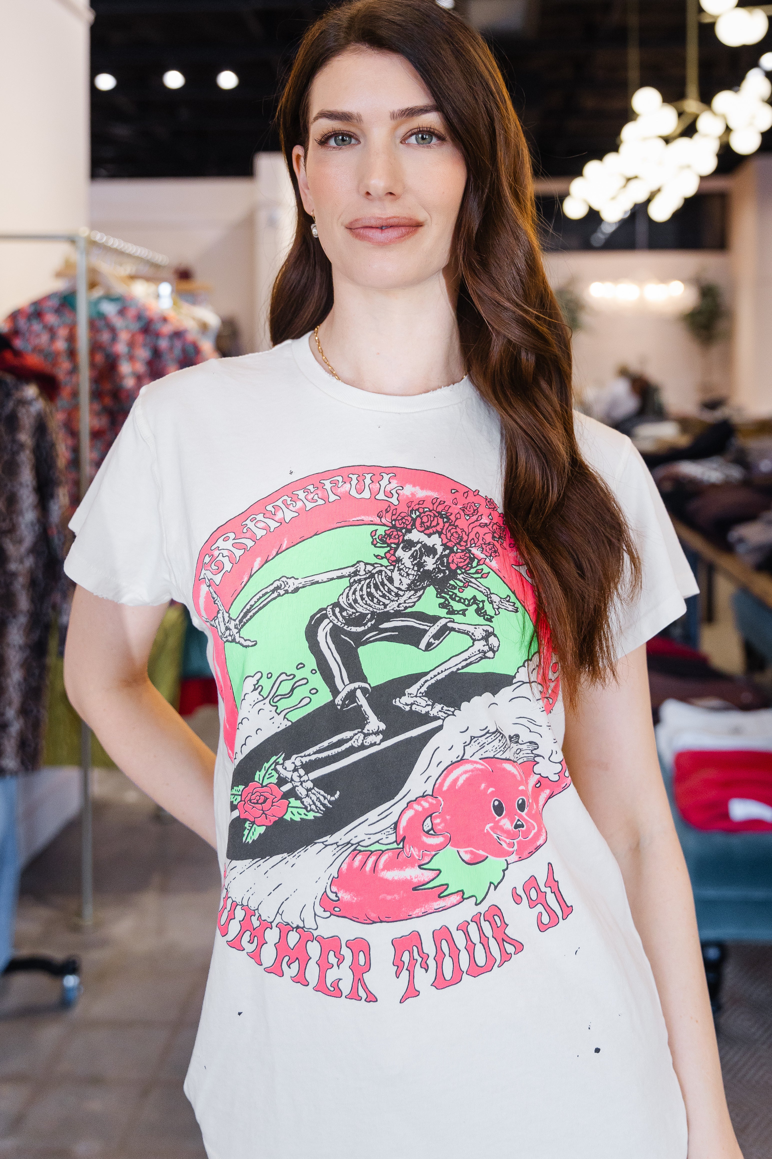 Grateful Dead Crew Tee - Vintage White