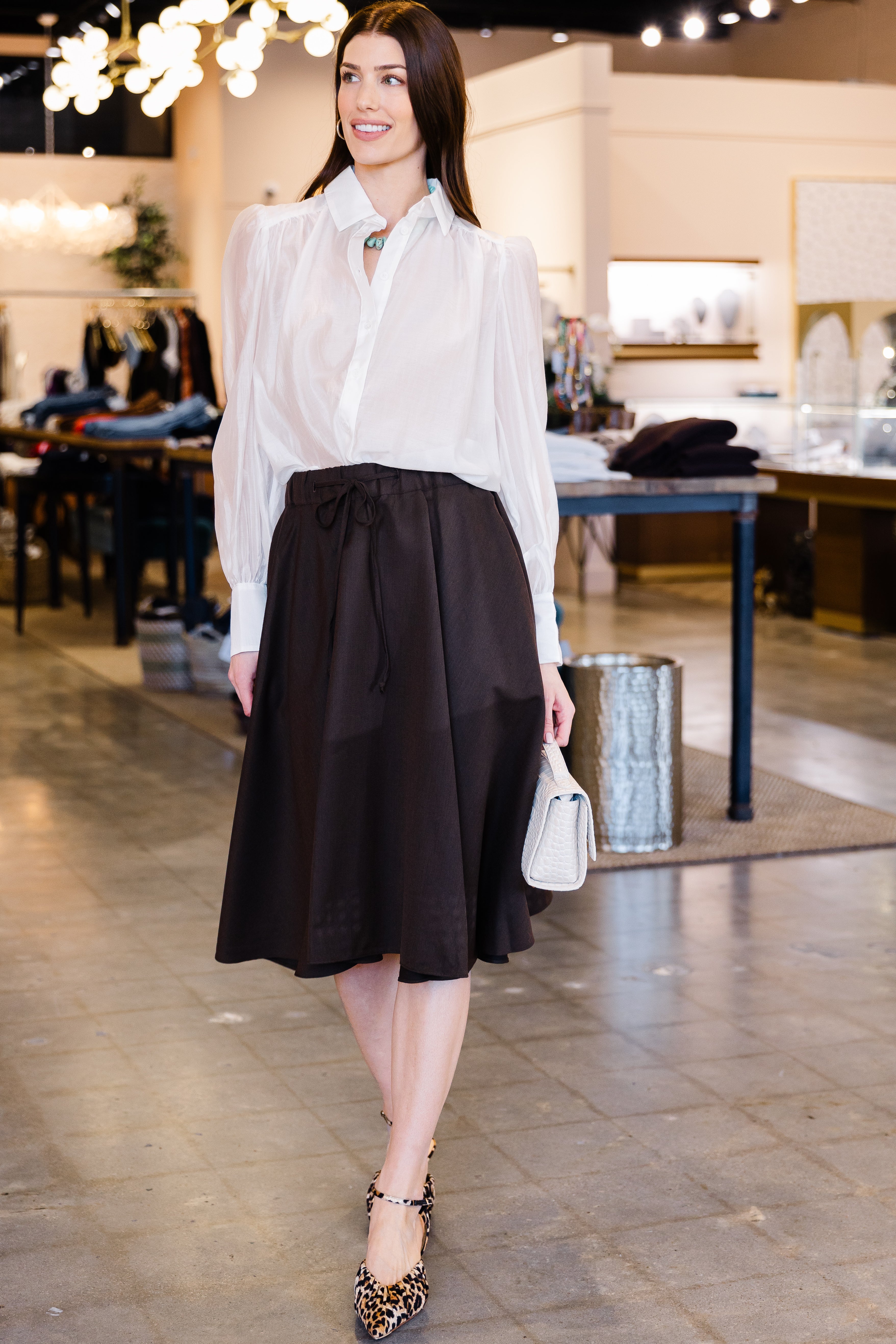 Angie Skirt - Chocolate