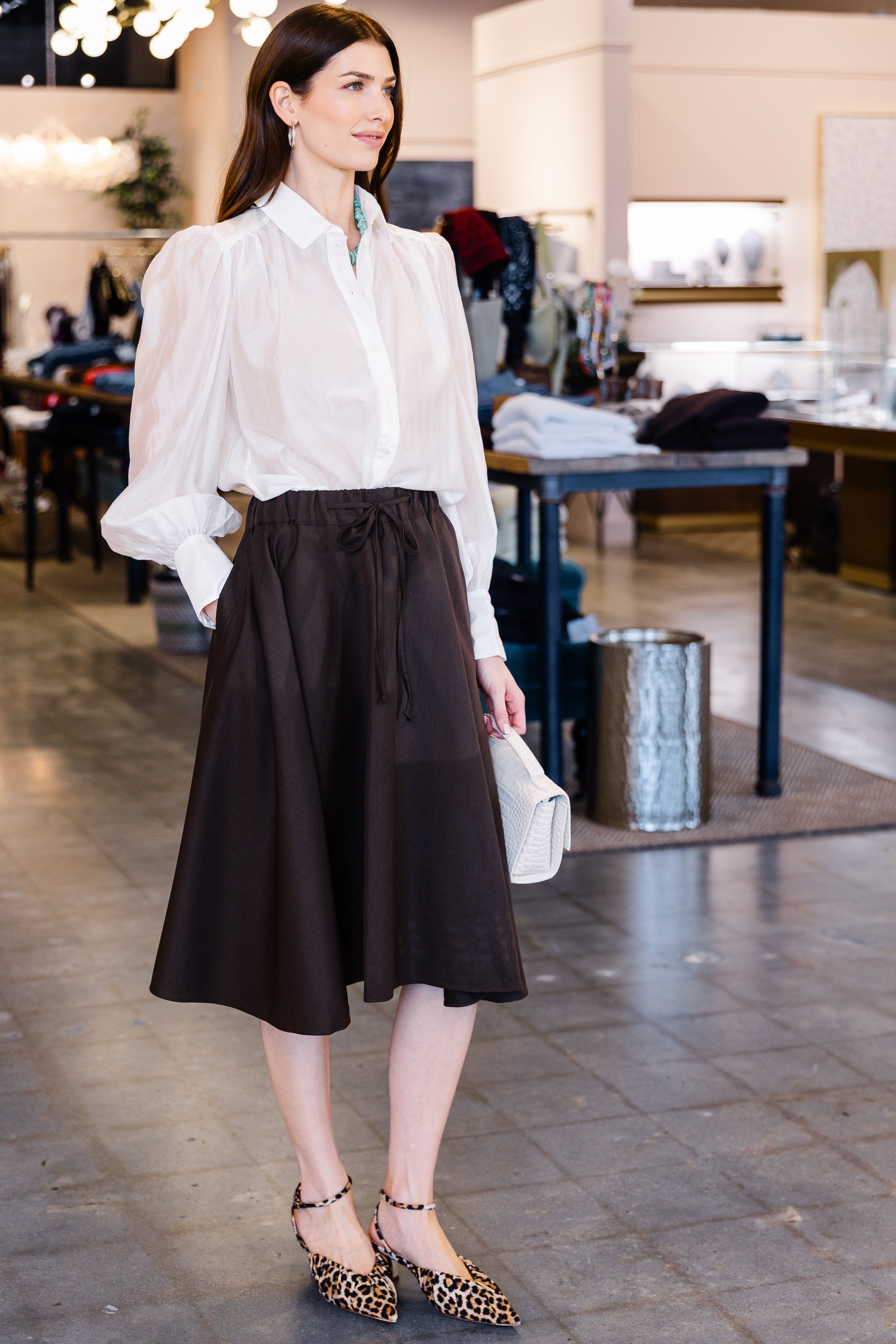 Angie Skirt - Chocolate