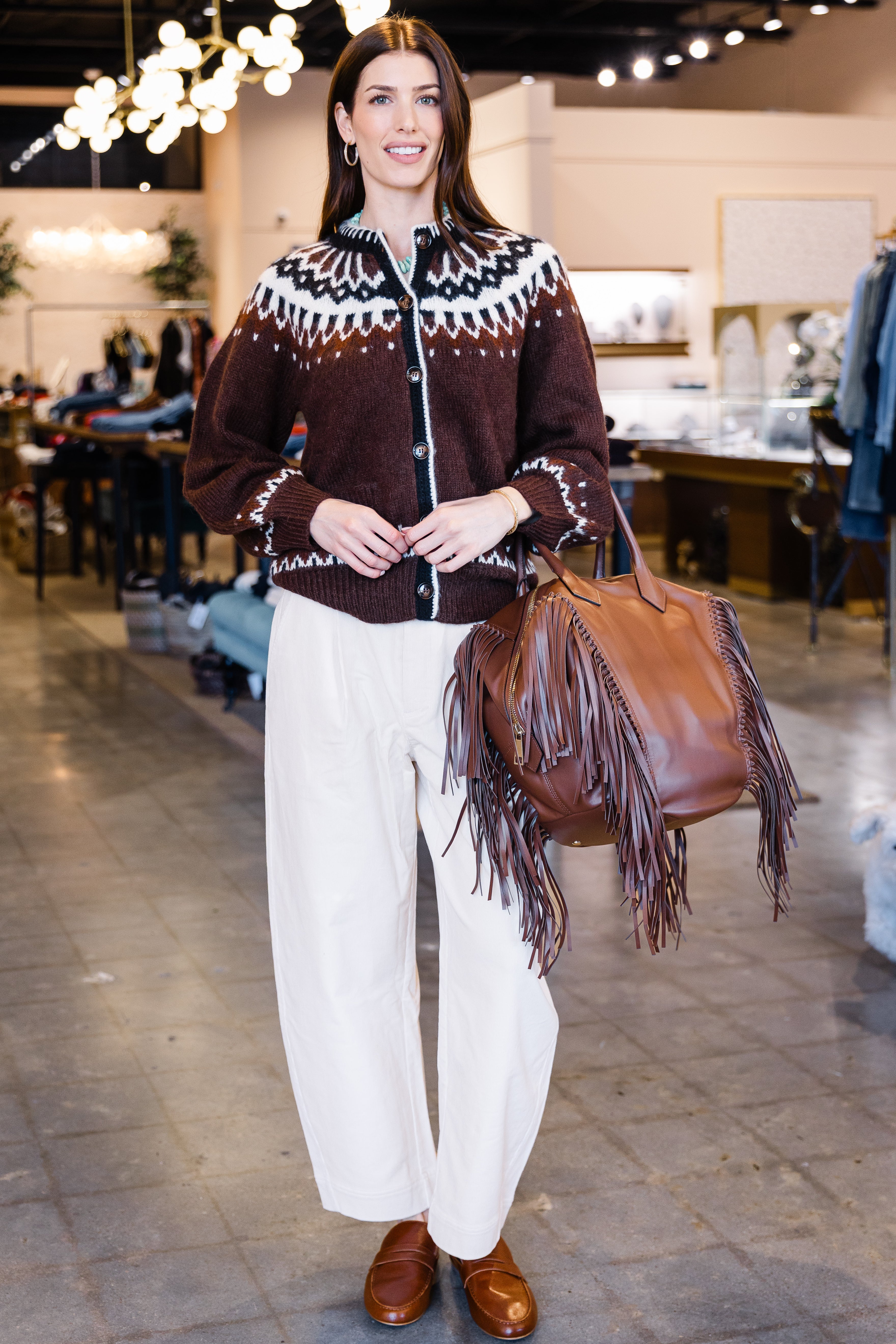 Bari Crop Trouser - Stone