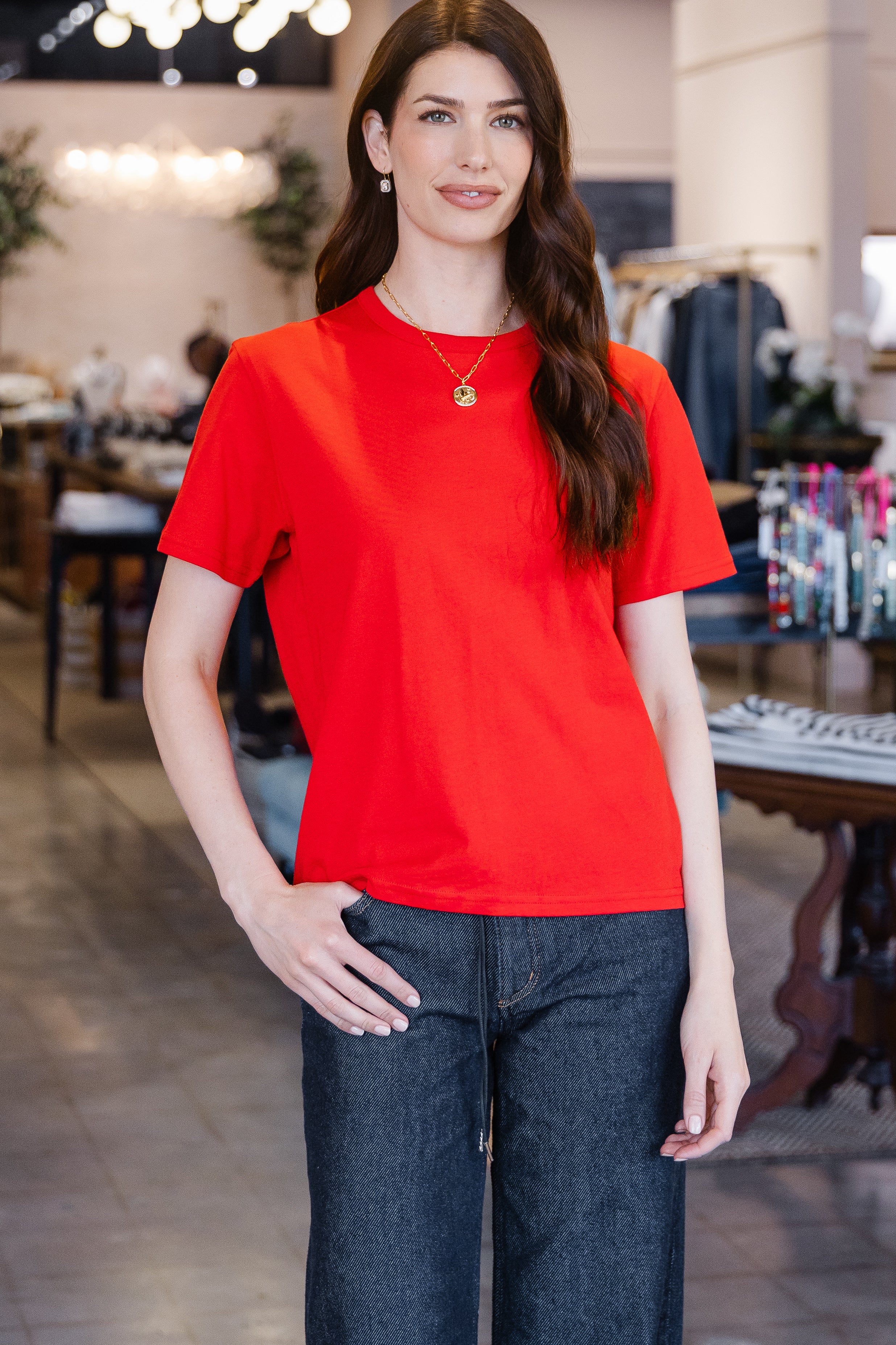 The Iconically Soft Perfect Tee - Red