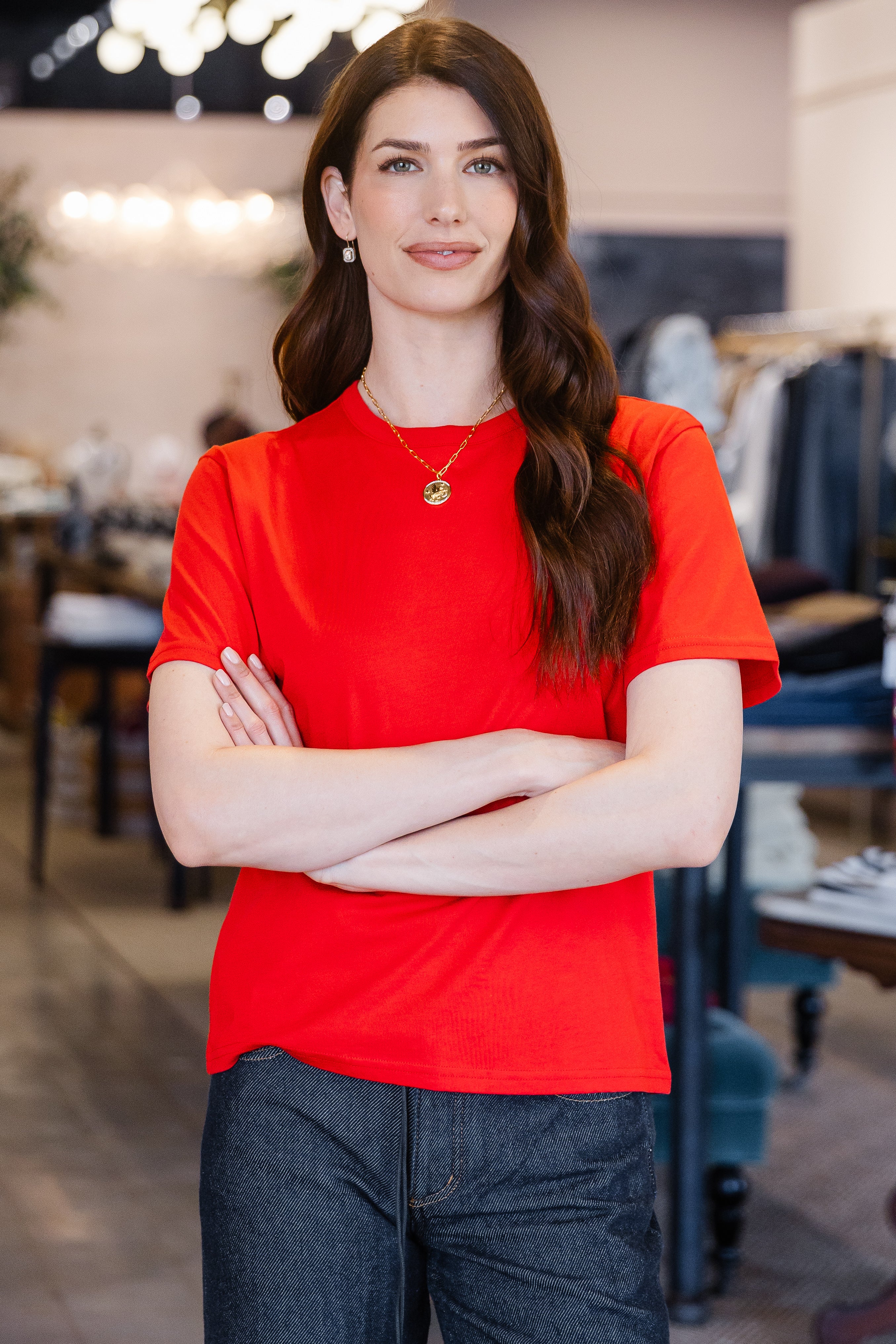 The Iconically Soft Perfect Tee - Red