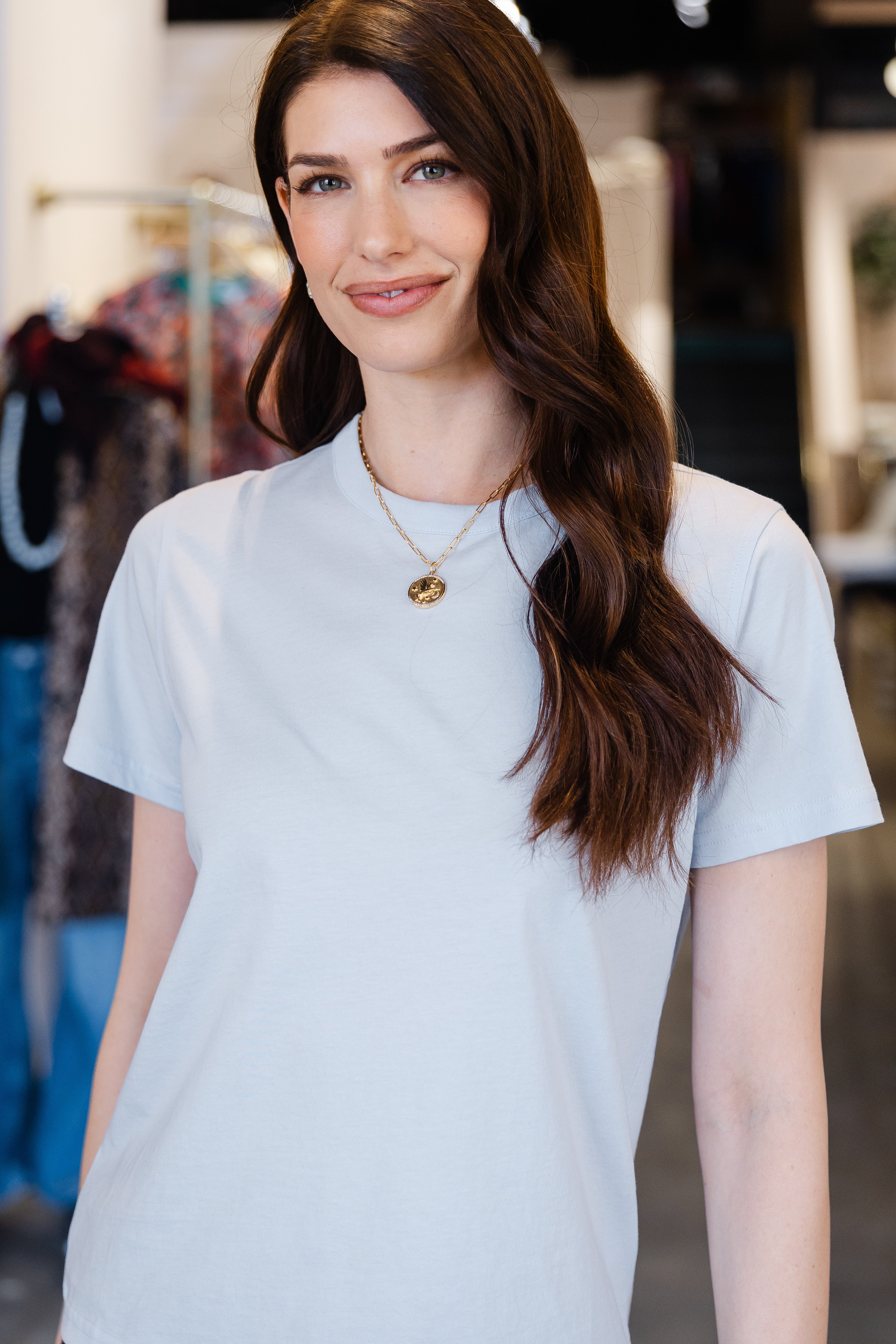 The Iconically Soft Perfect Tee - Azure