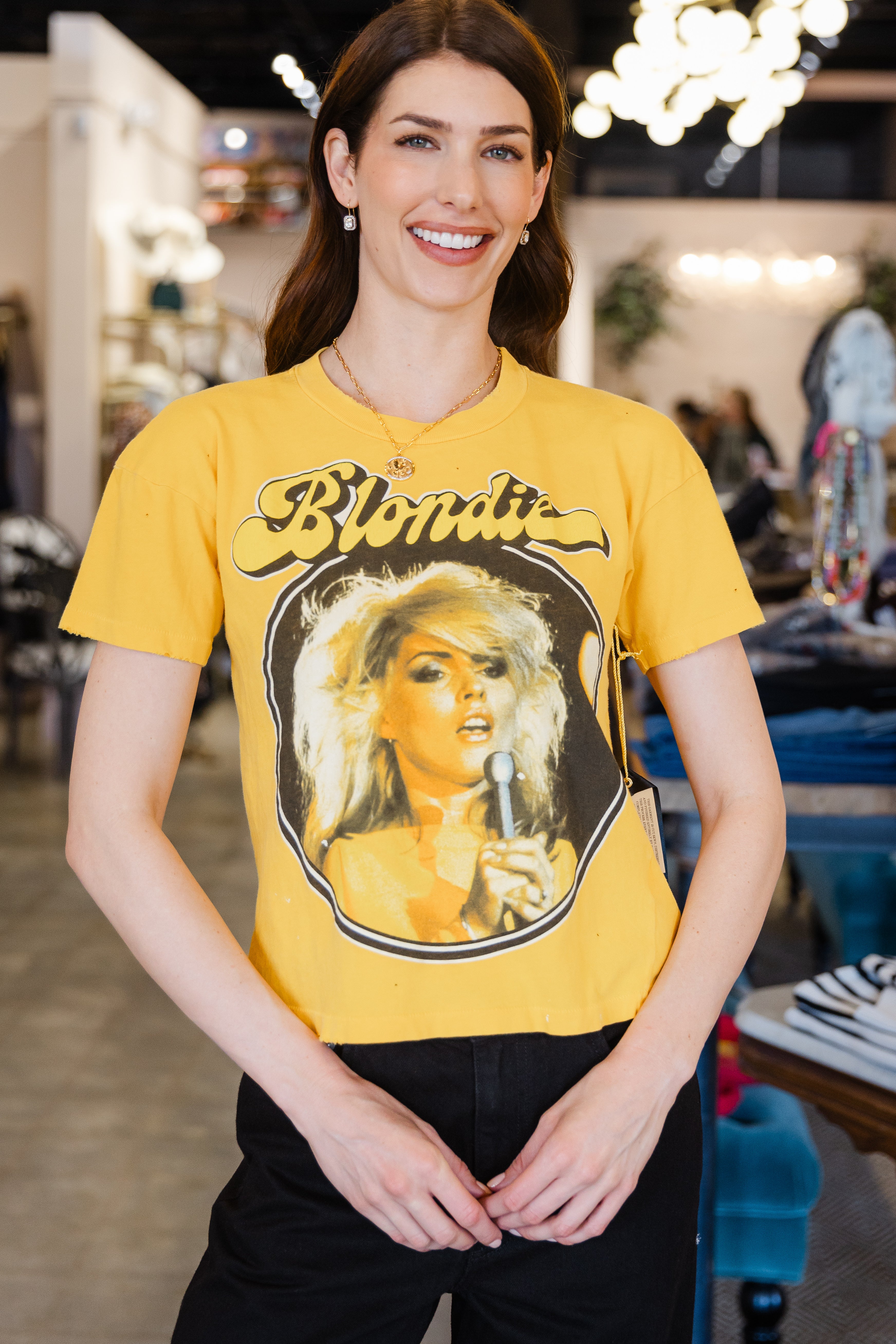 Blondie Crop Tee - Goldenrod
