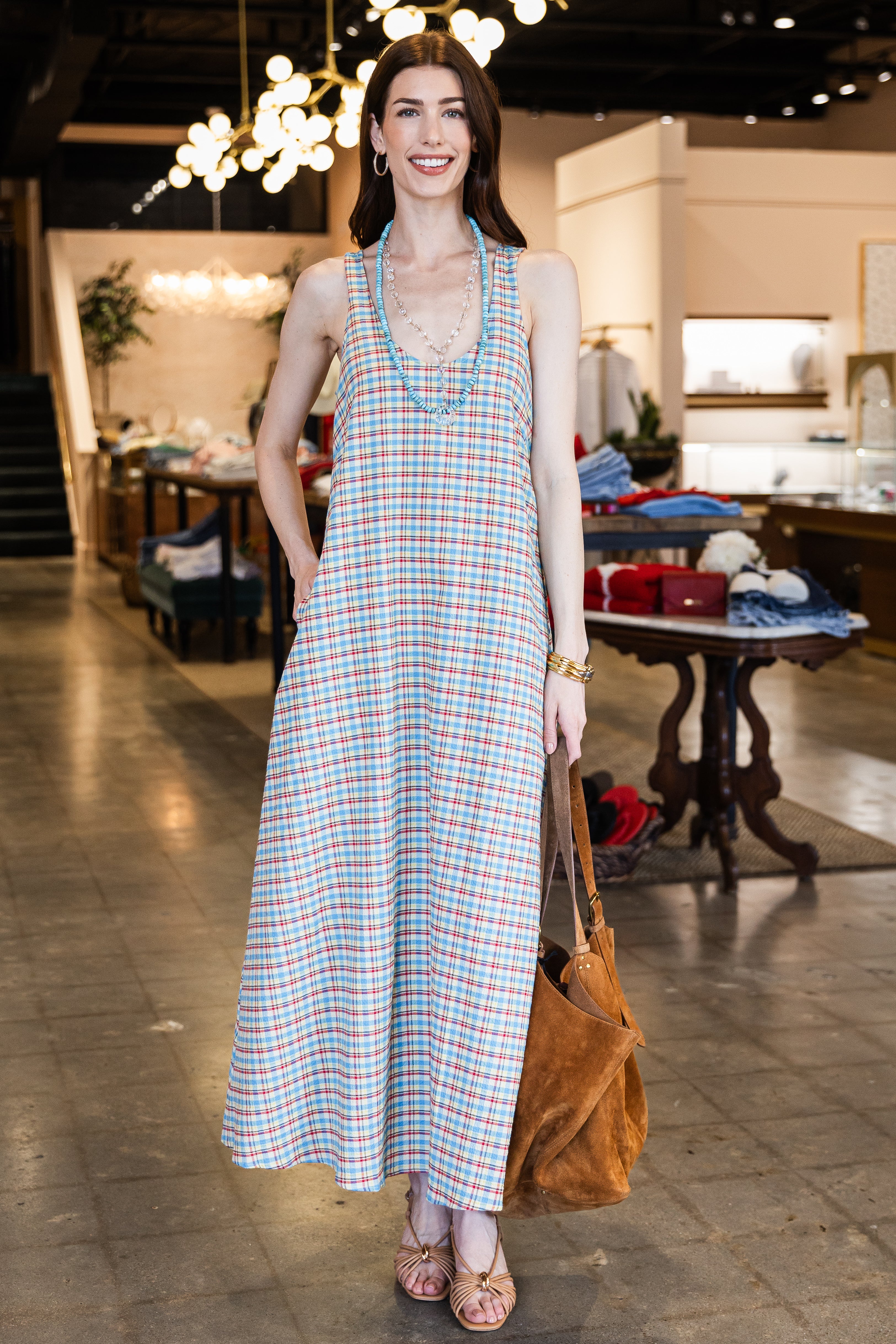Rocio Maxi Dress - Sofia Check