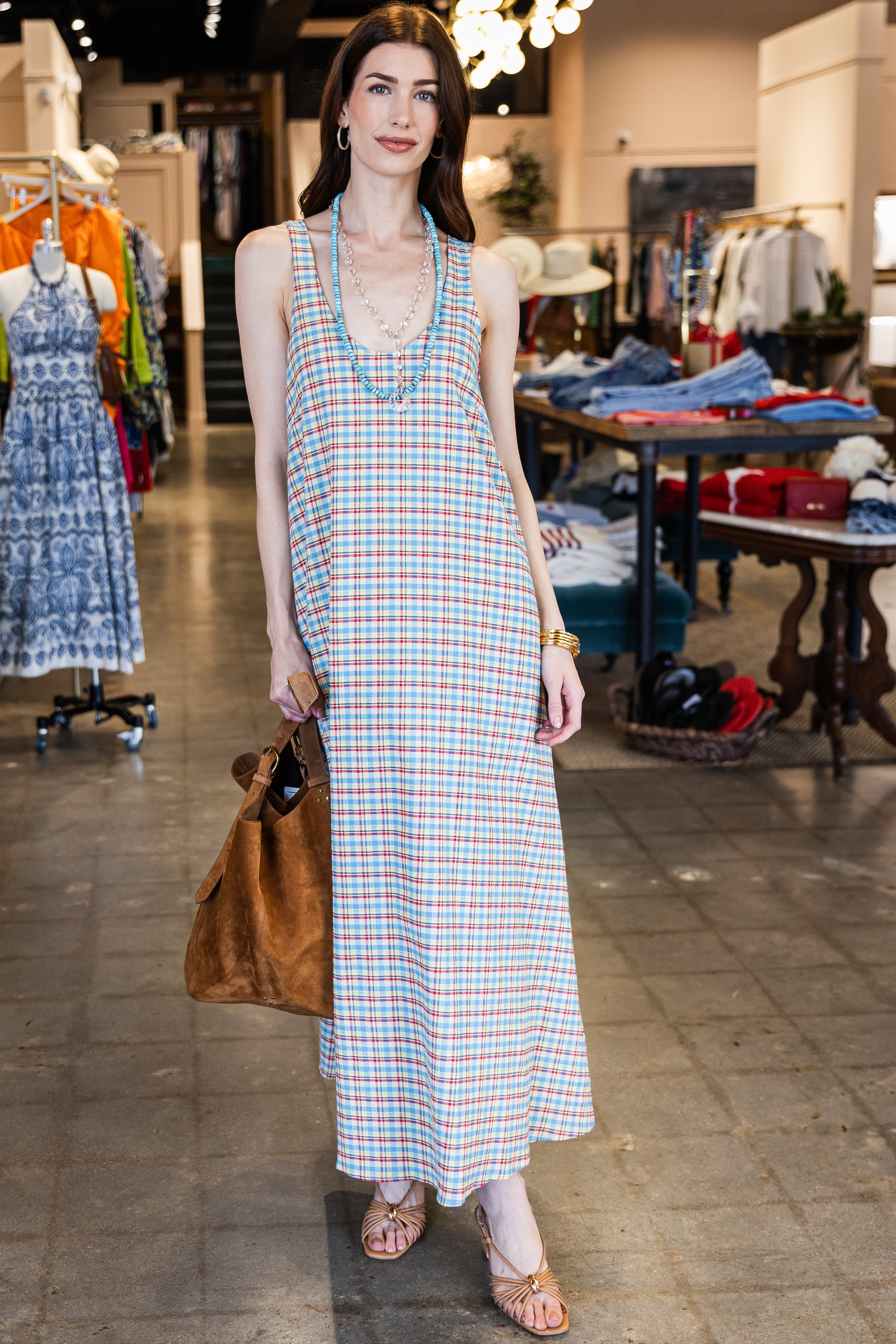 Rocio Maxi Dress - Sofia Check