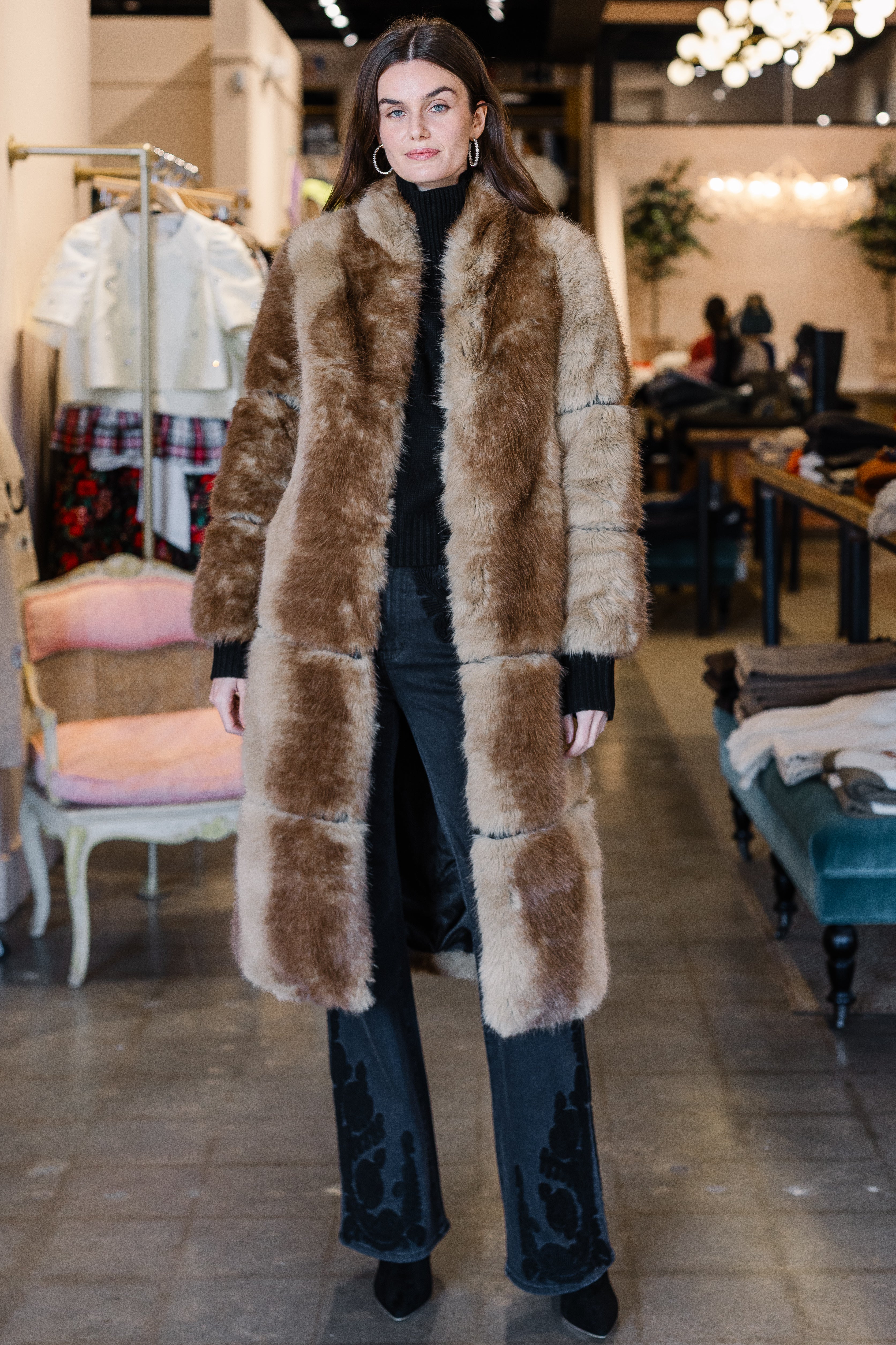 Sylke Mink Coat - Blonde Mink