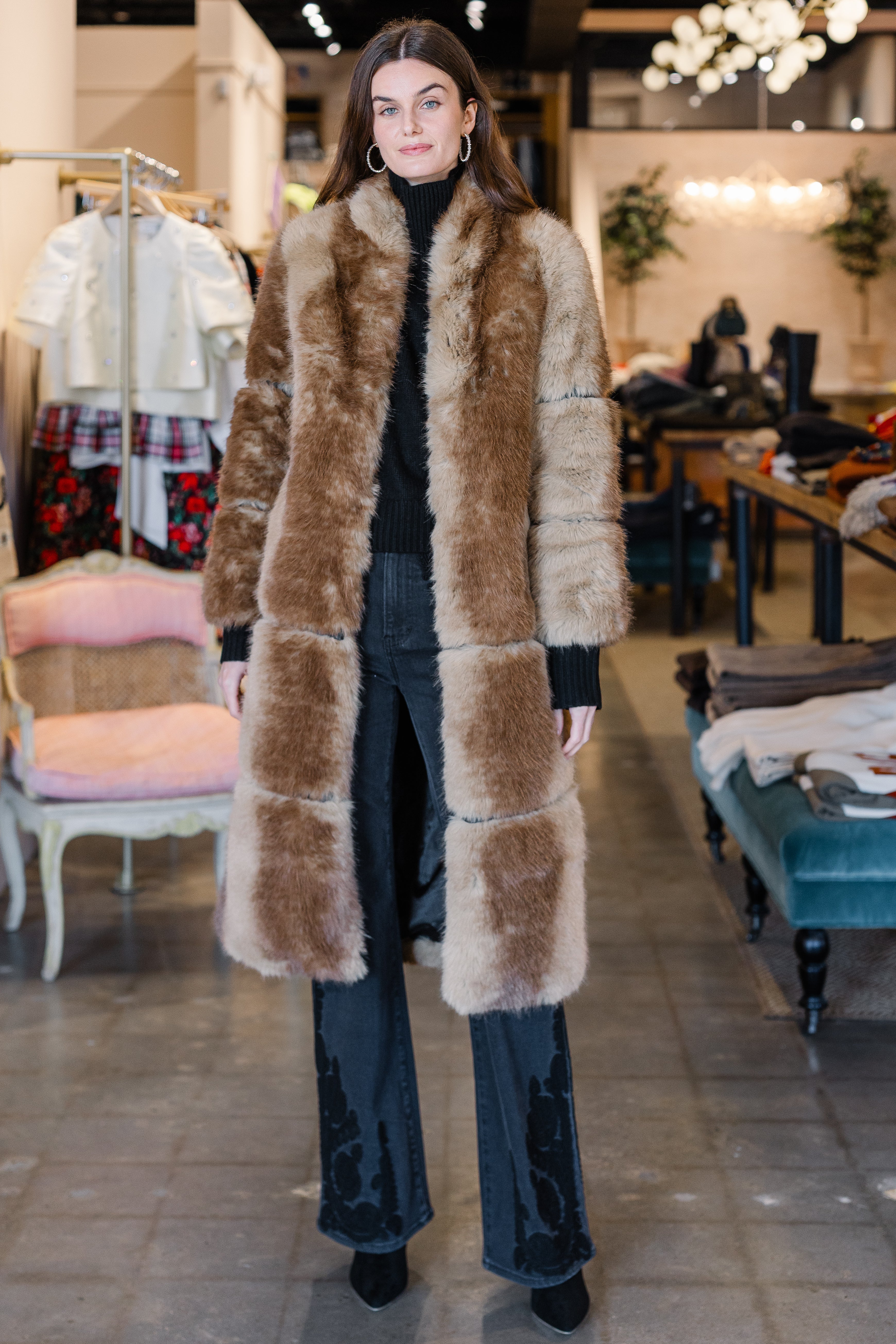 Sylke Mink Coat - Blonde Mink