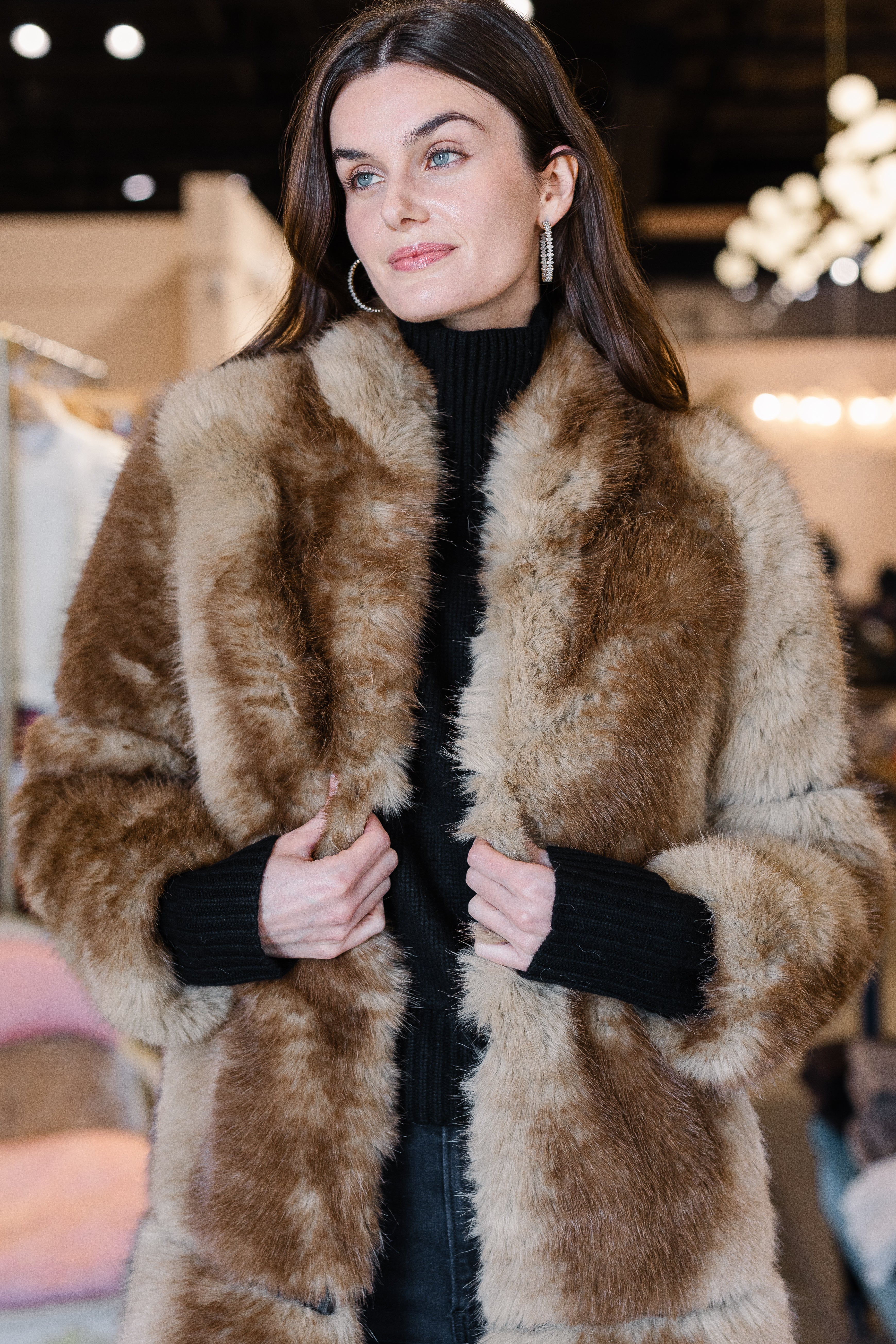 Sylke Mink Coat - Blonde Mink