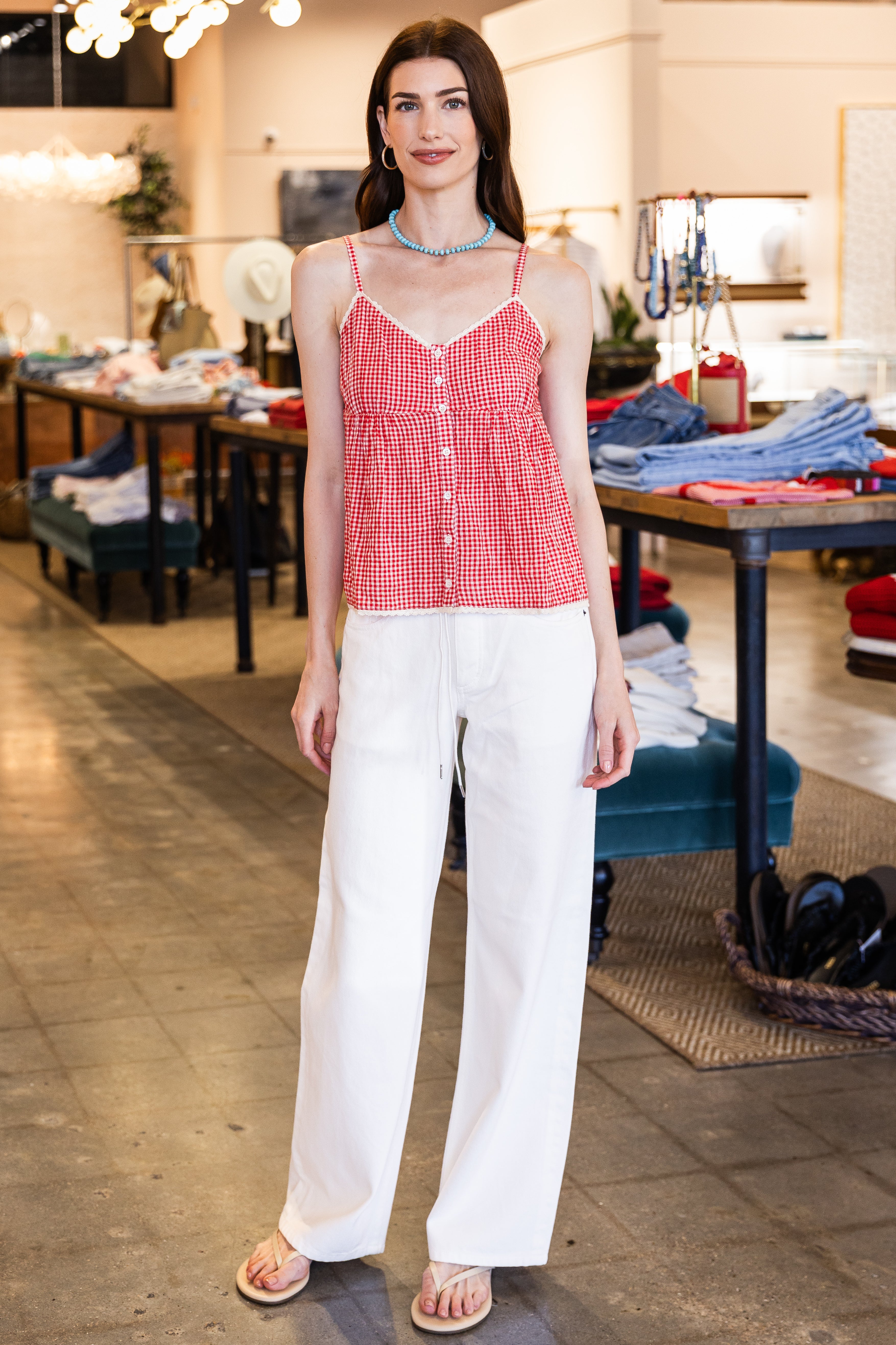 Annie Top - Cherry Red