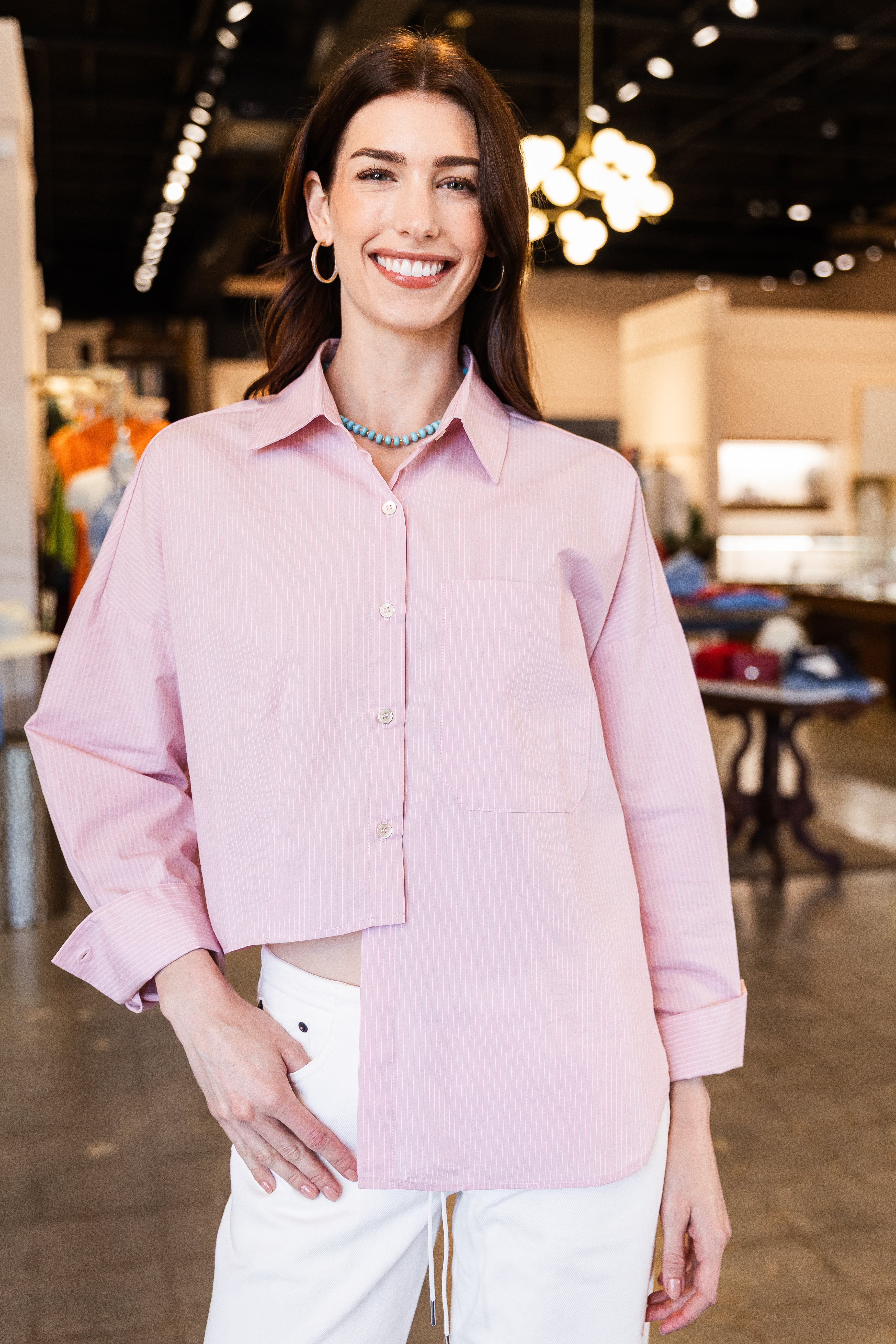 Carter Shirt - Pink Stripe