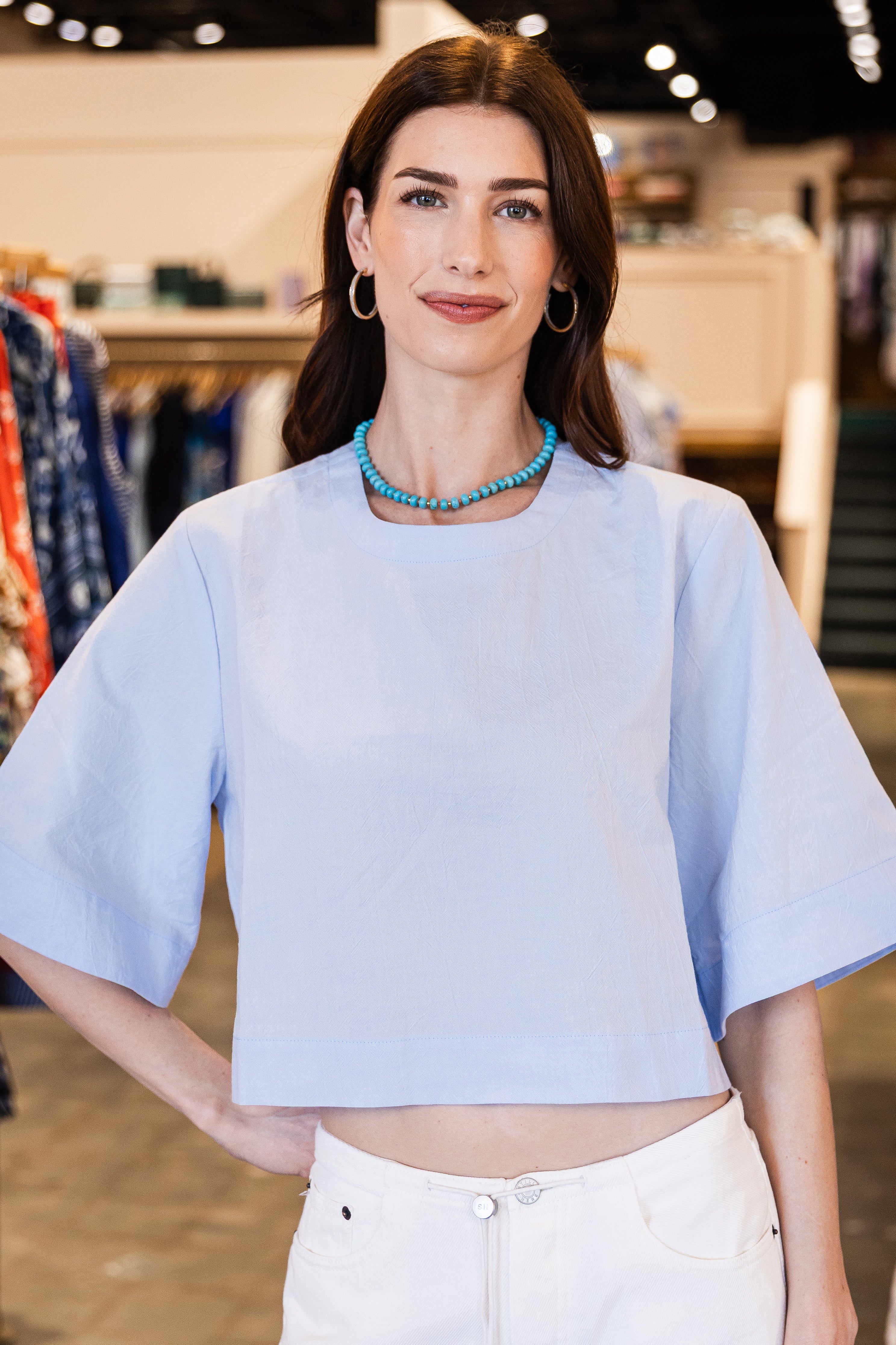 Violet Top - Blue