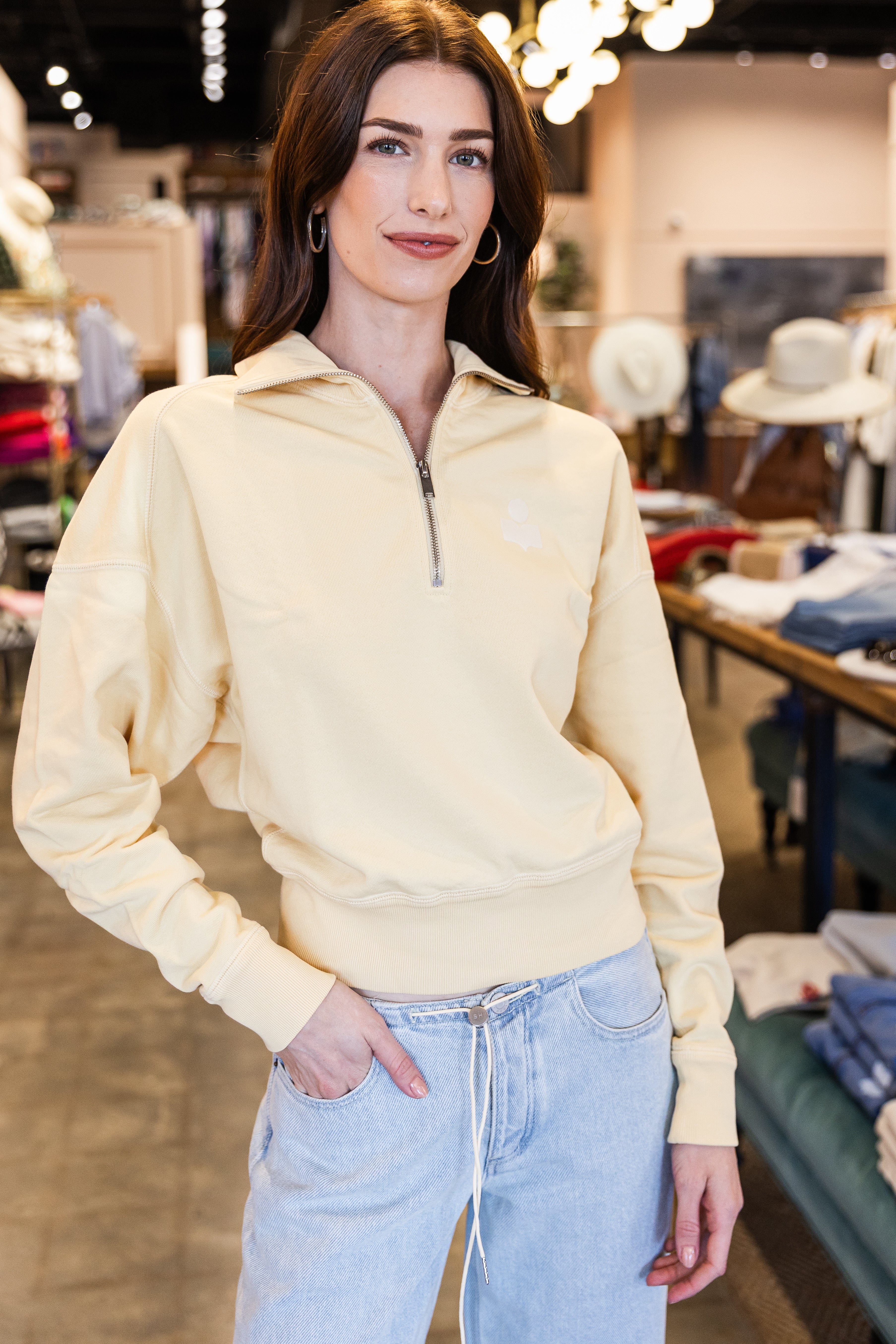 Ross Sweater- Light Yellow/Ecru