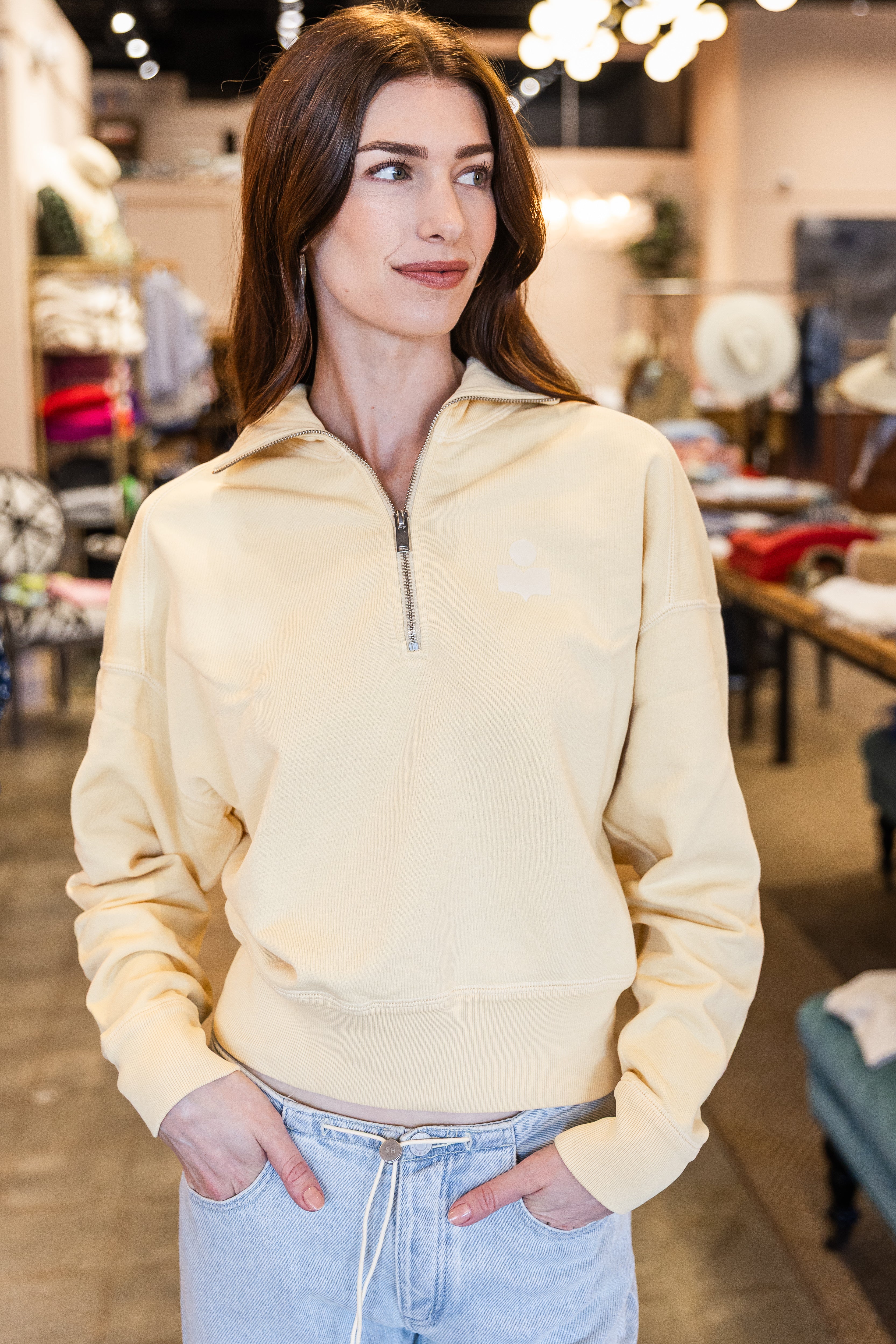 Ross Sweater- Light Yellow/Ecru