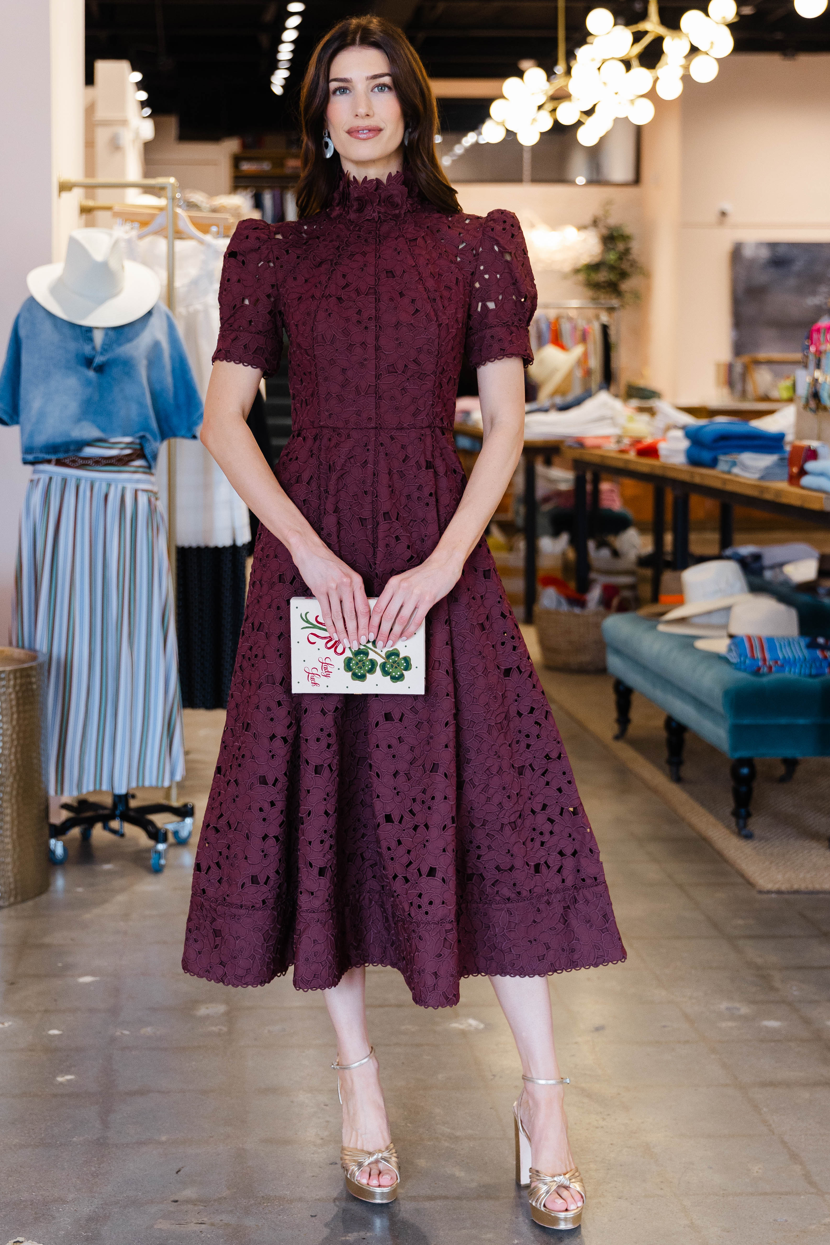 Kitsu S/S Midi - Merlot