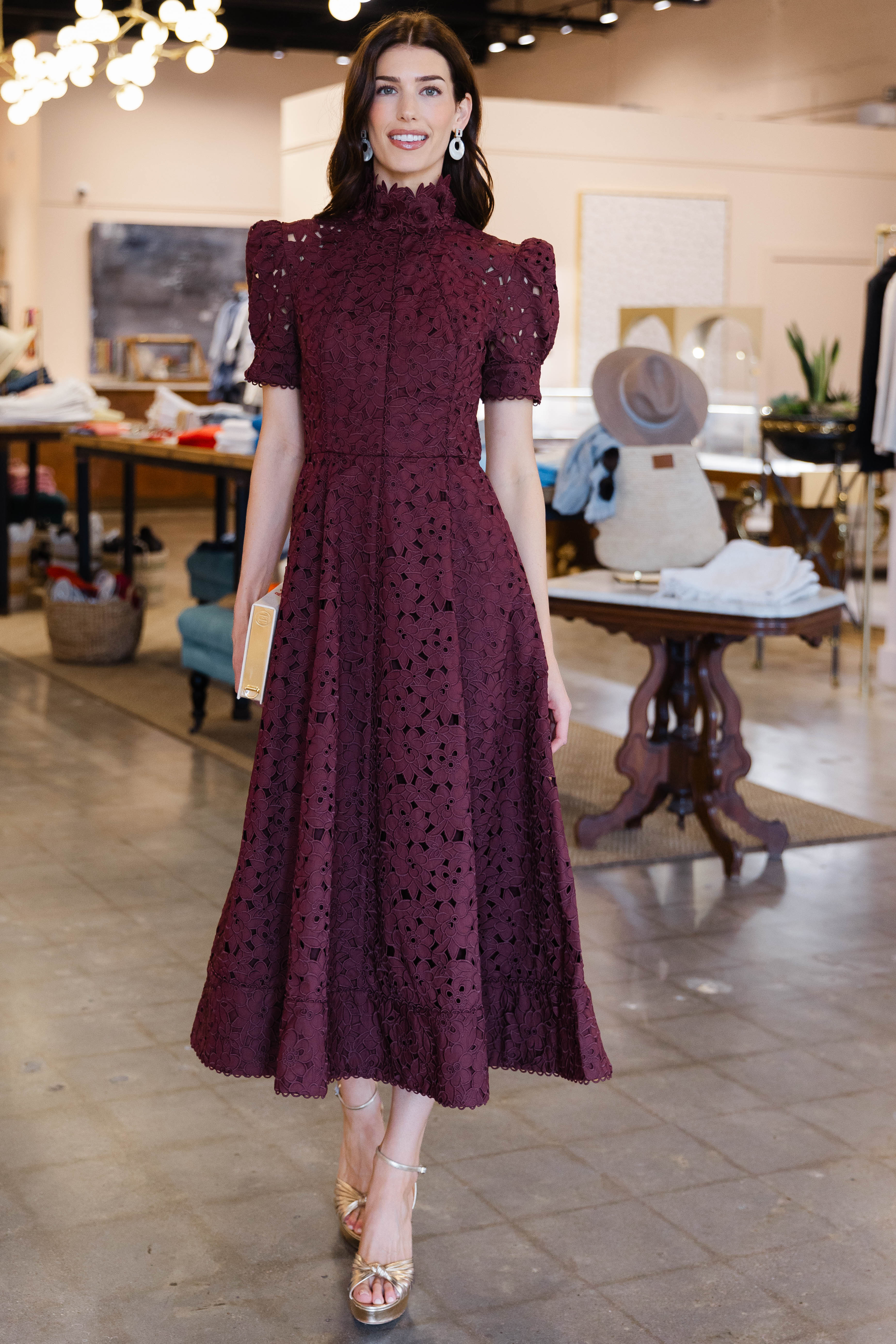 Kitsu S/S Midi - Merlot