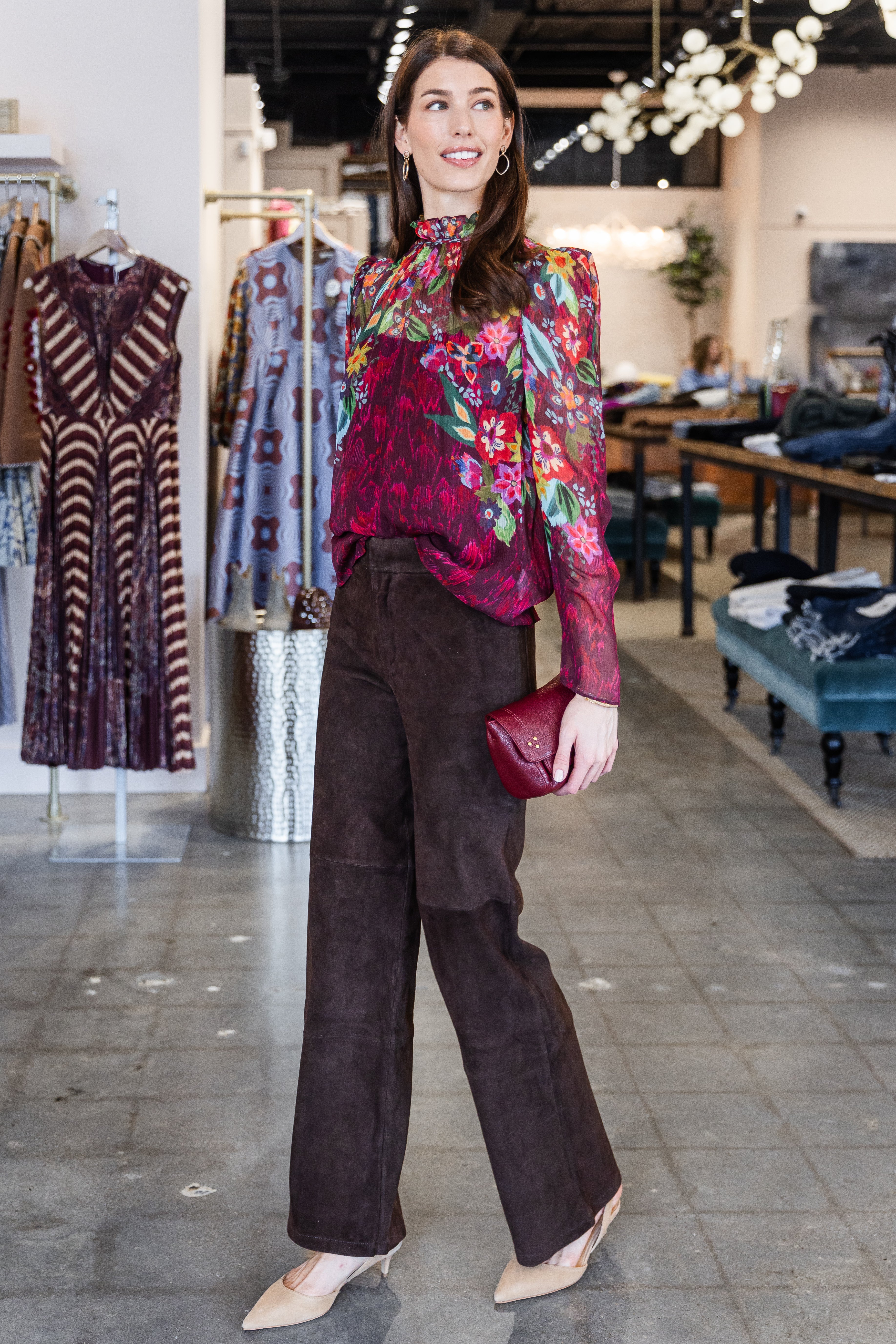 Mel-B Top - Astilbe Bouquet