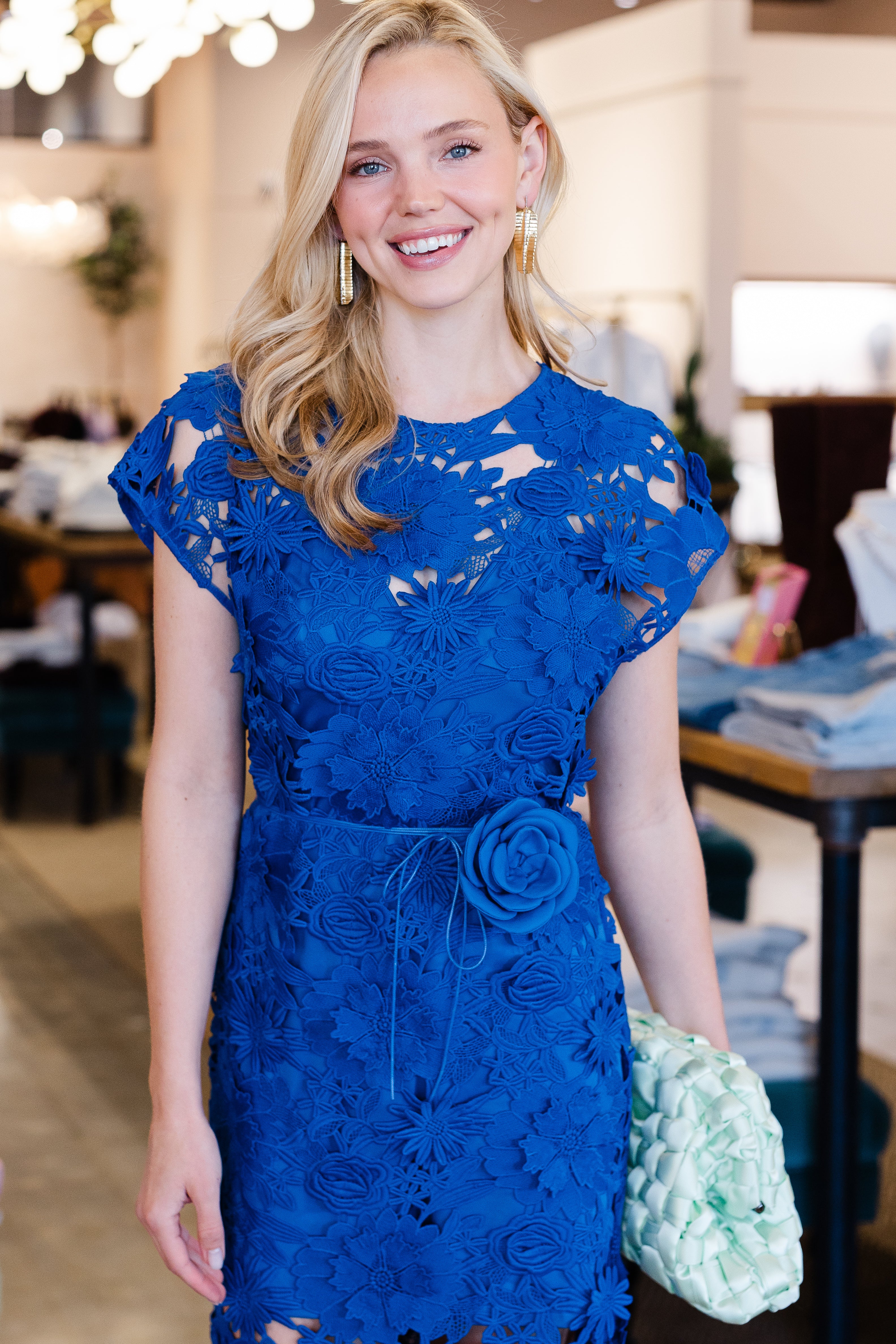 Alena Lace Maxi Dress - Lapis