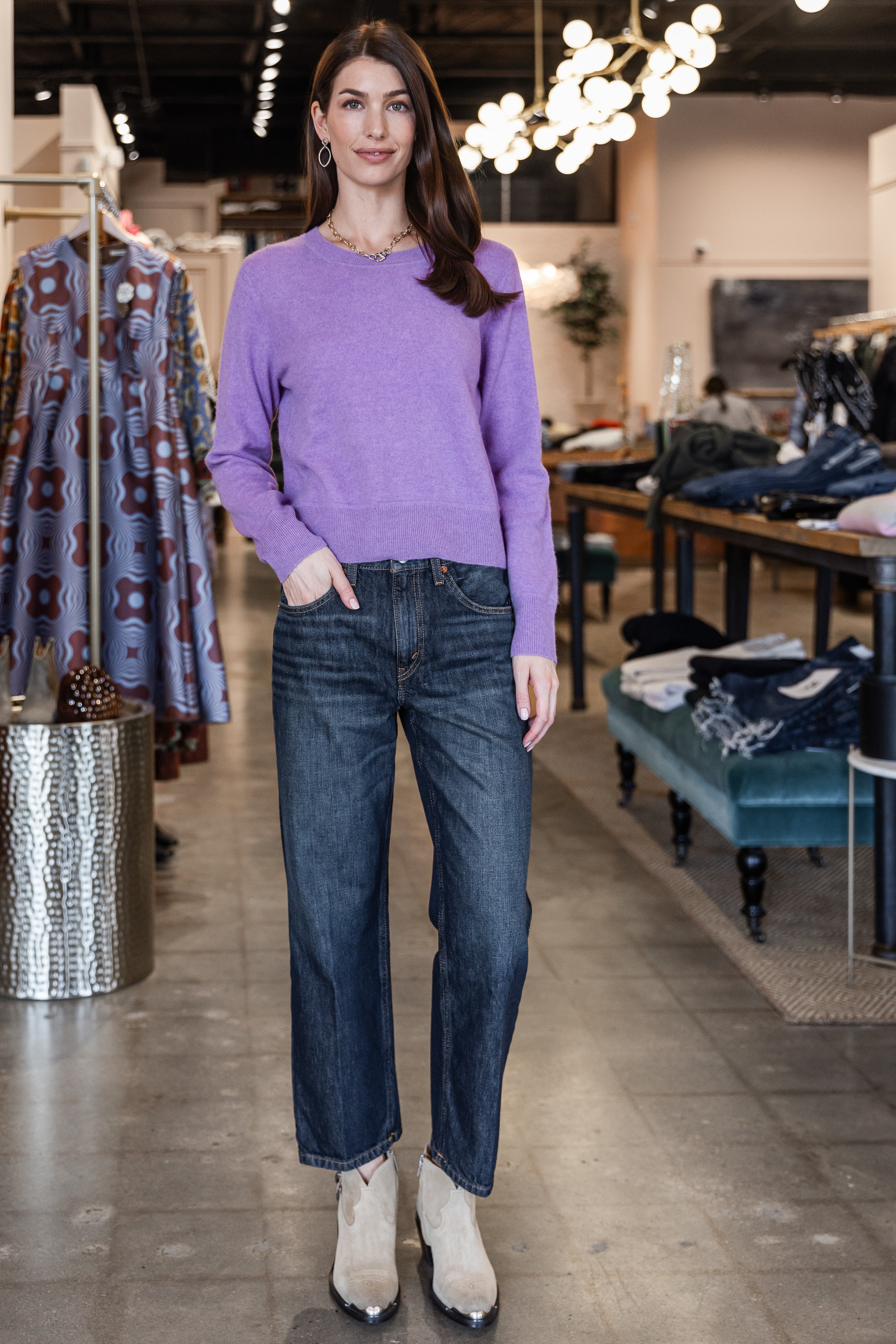 Crew Pullover - Lilac