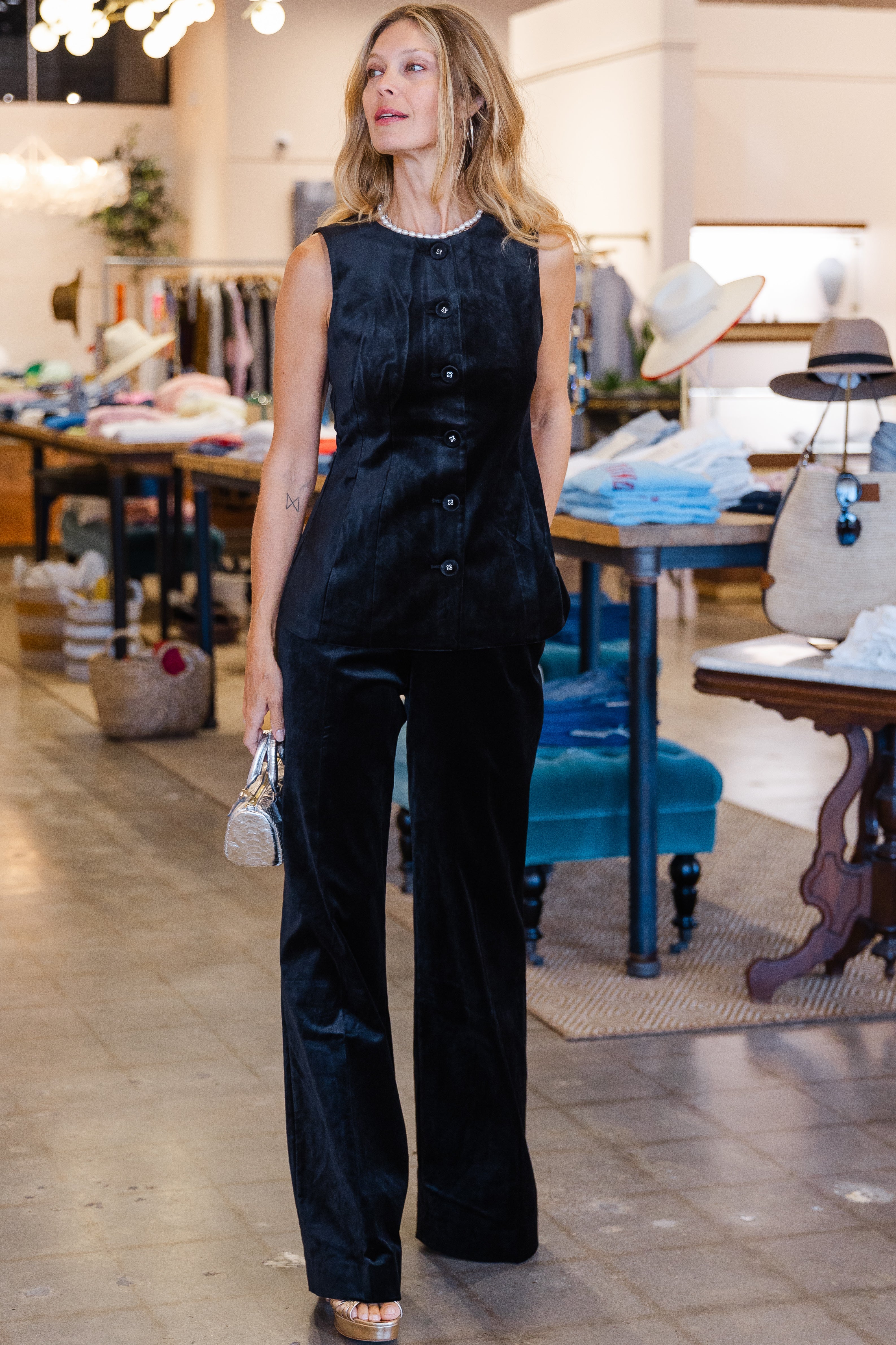 Alia Waistcoat - Black