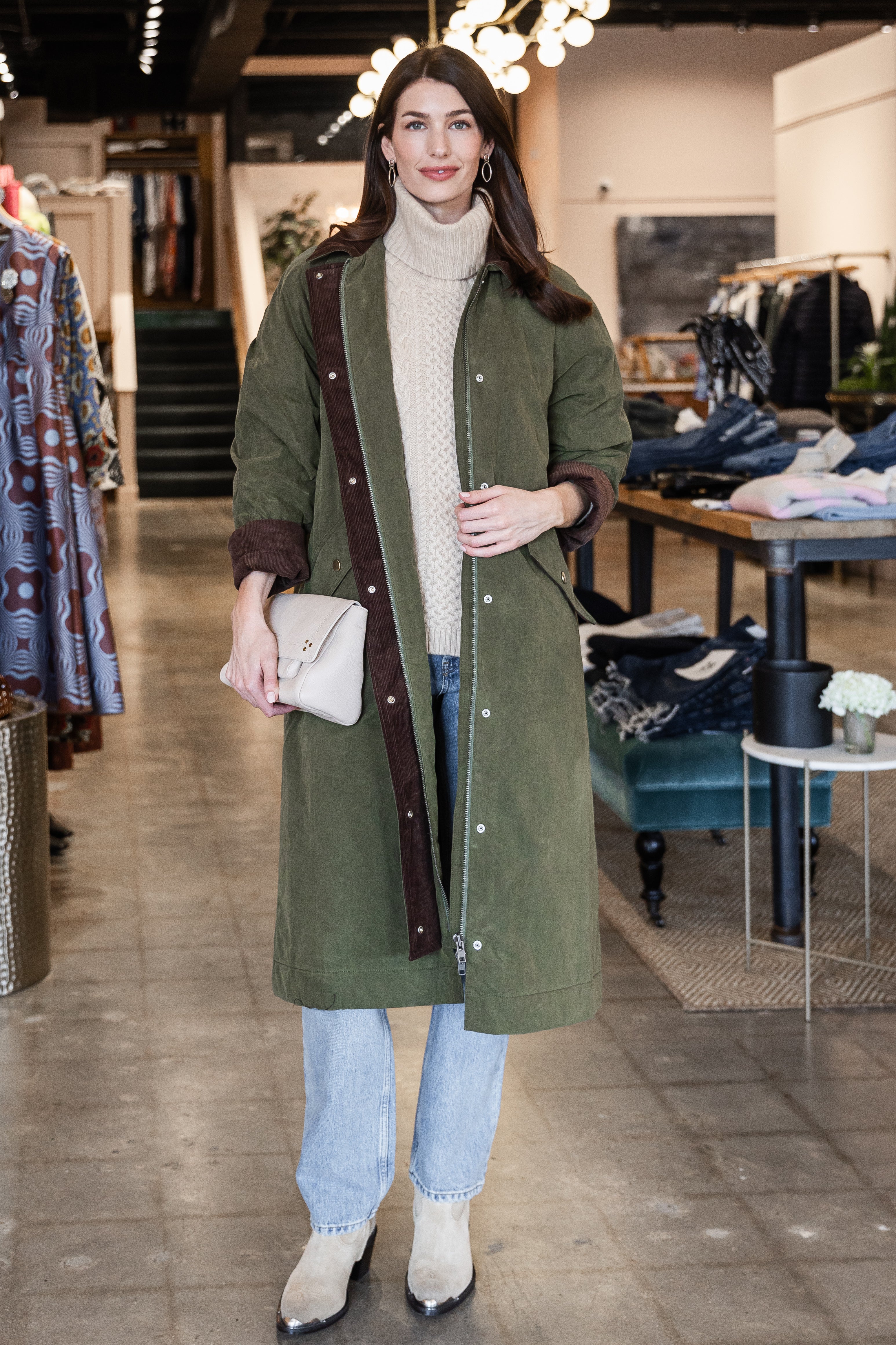 Dietz Wax Coated Jacket - Army