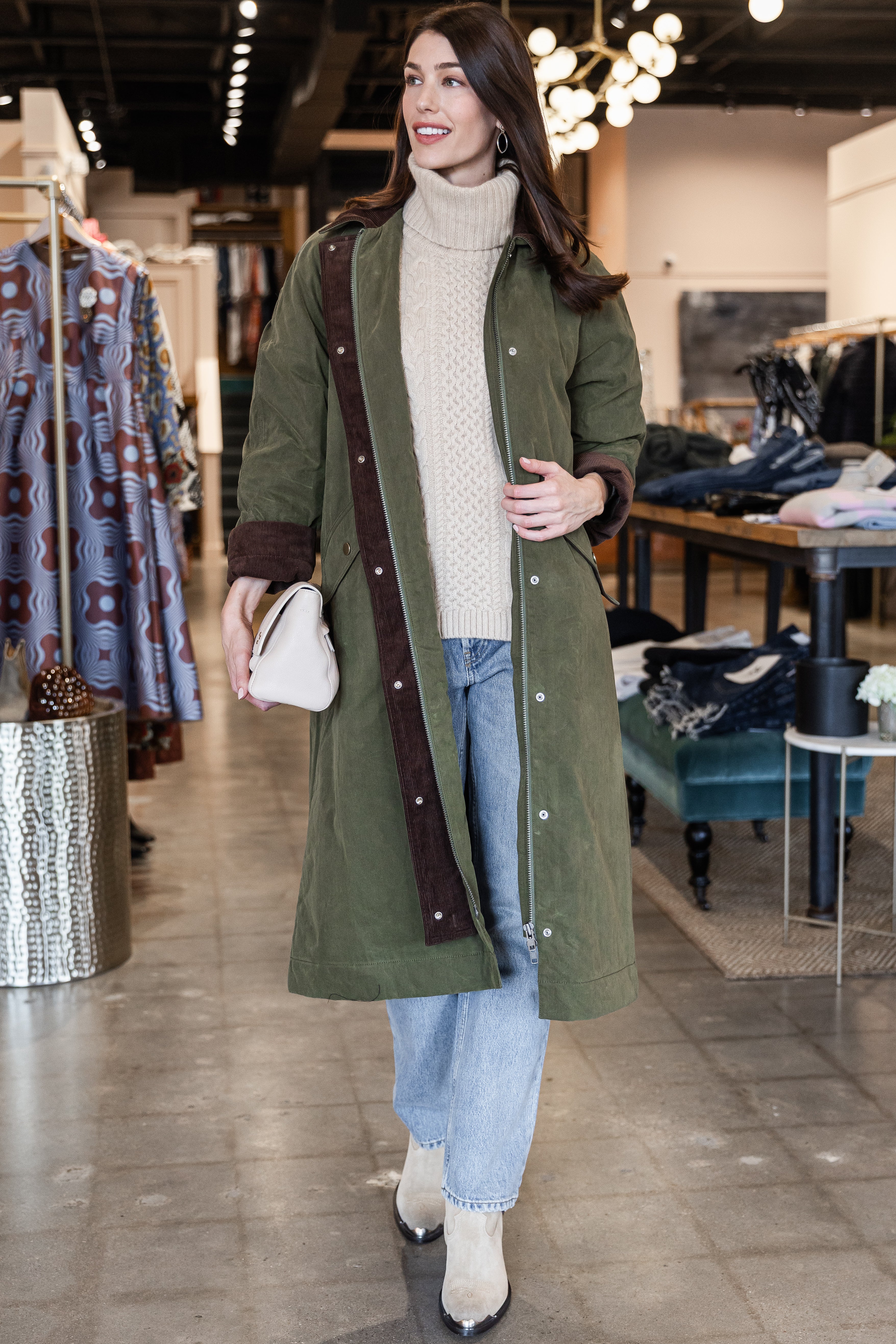 Dietz Wax Coated Jacket - Army