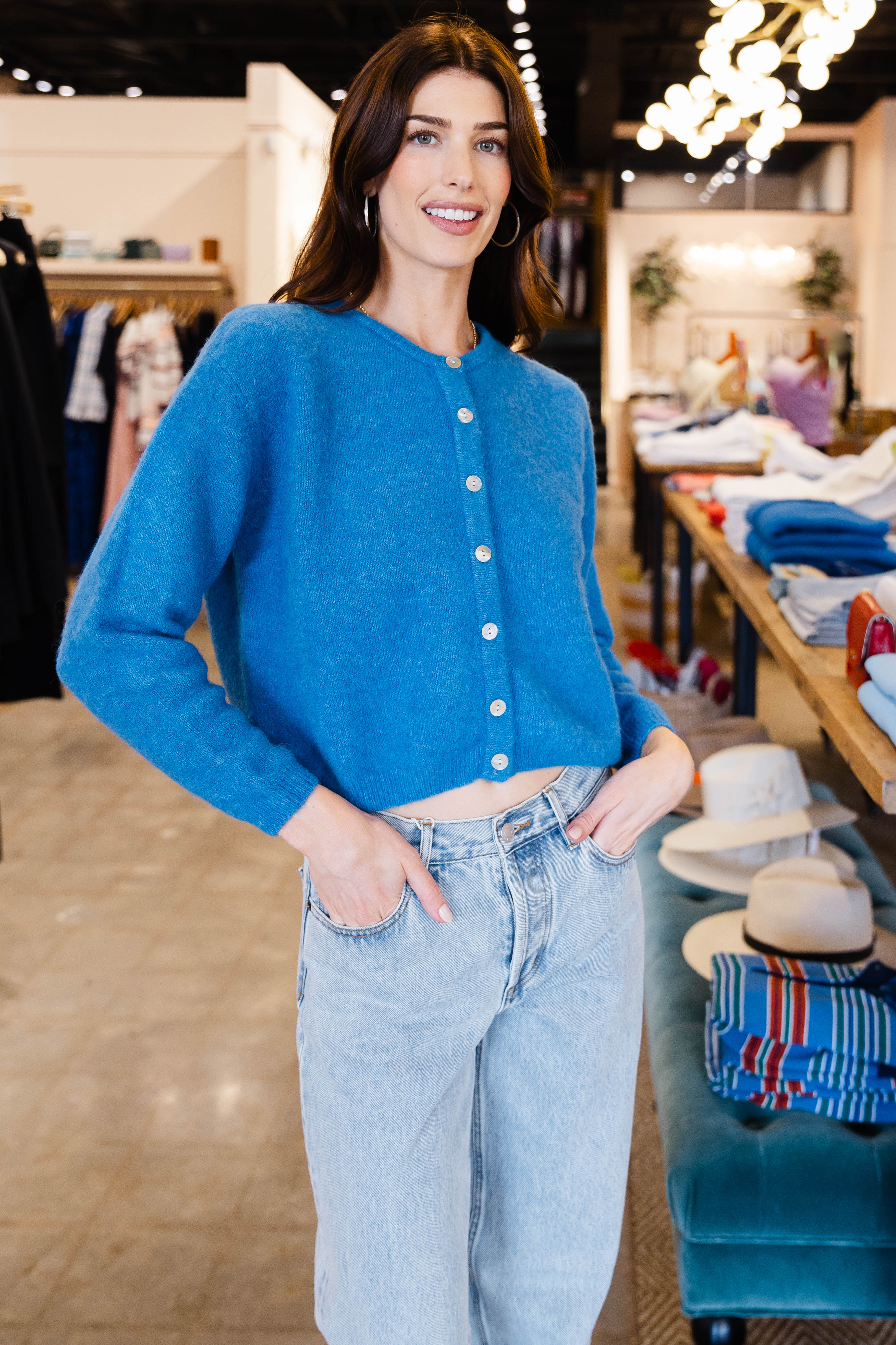 Vitow 19 Cardigan - Curacao Chine