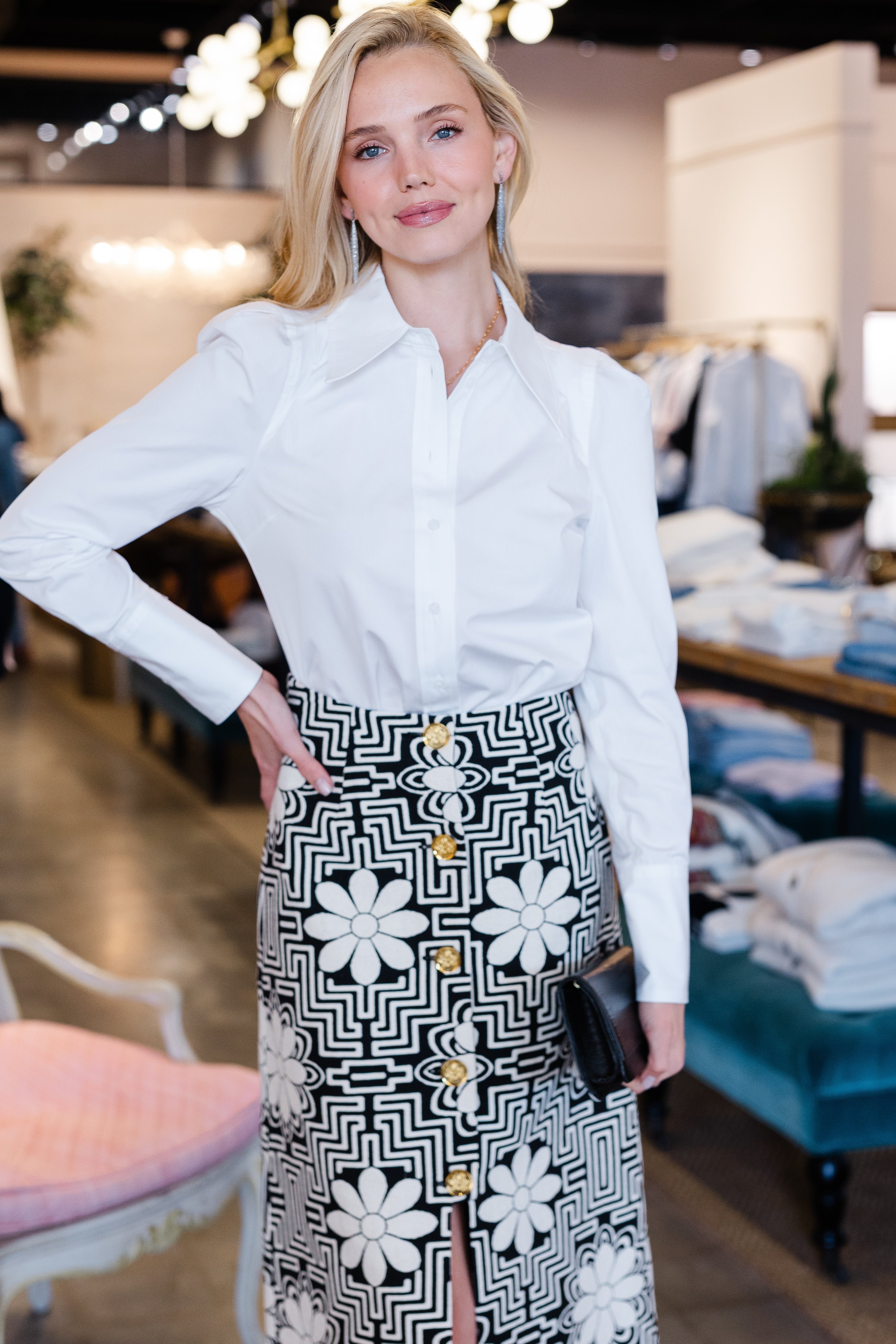 Box Pleat Shirt - White