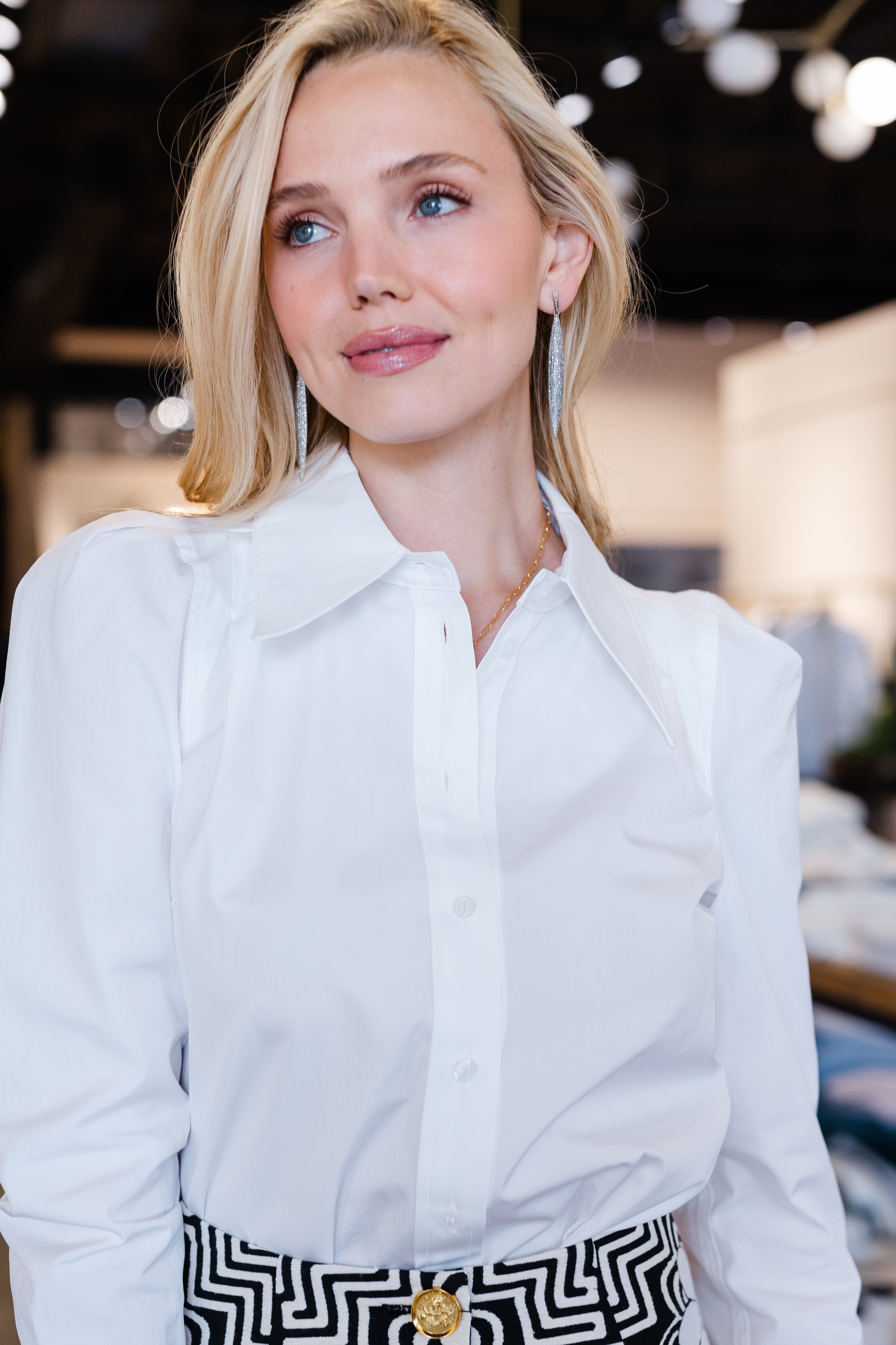 Box Pleat Shirt - White