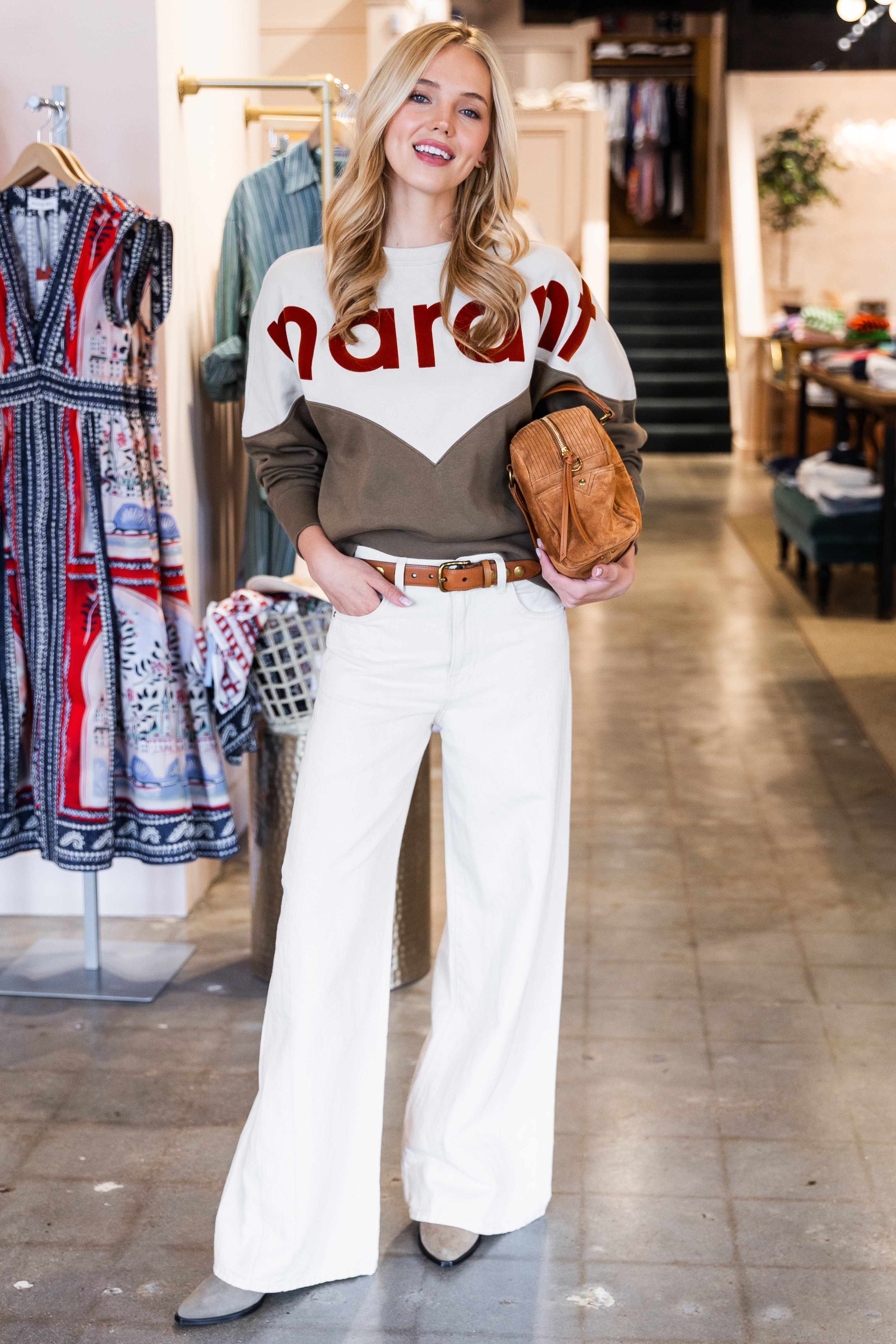 Houston-GZ - Ecru/Dark Khaki