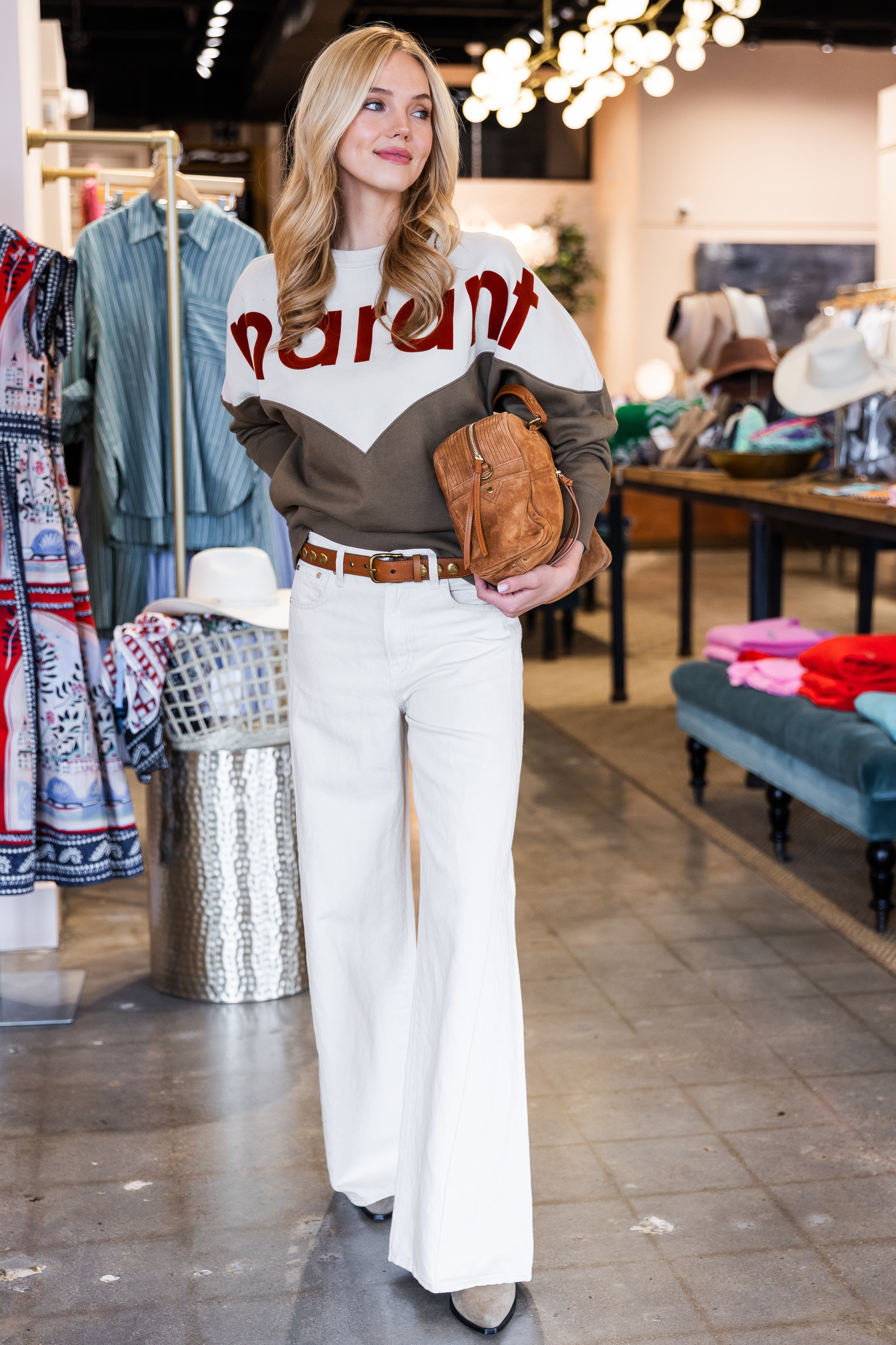 Houston-GZ - Ecru/Dark Khaki