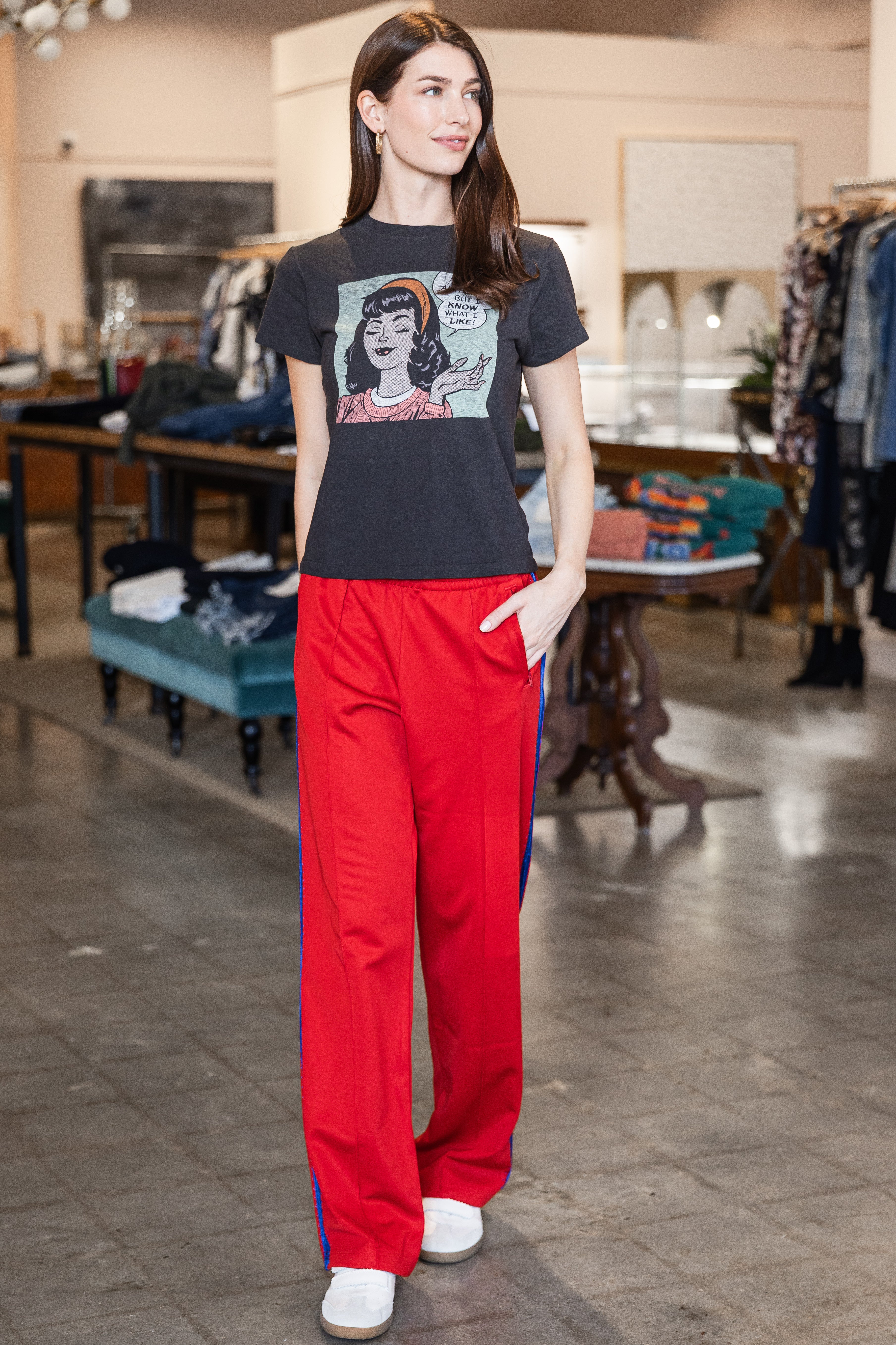 Sunland Track Pant - Crimson Cobalt