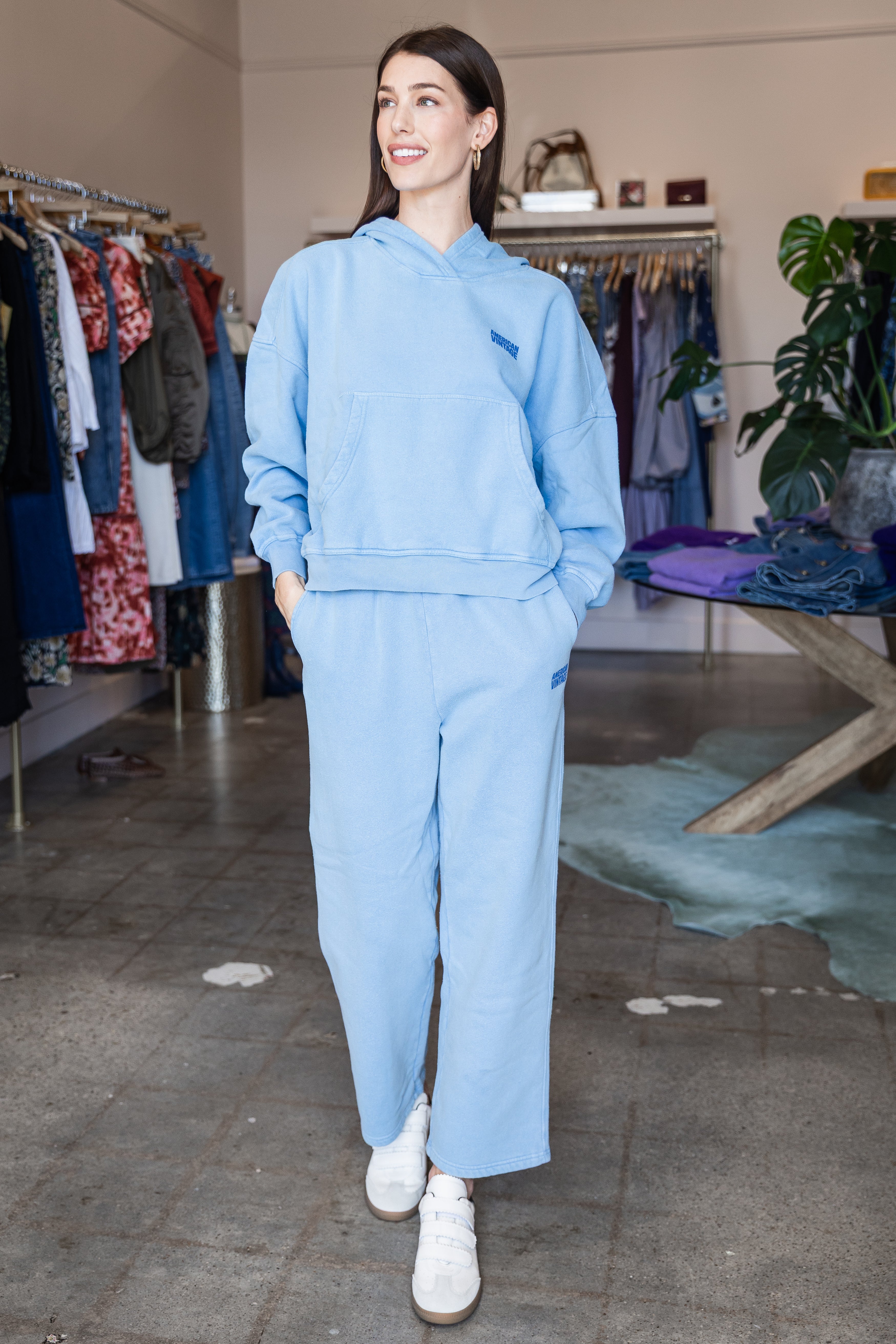 Plizzy Hoodie - Celeste Vintage