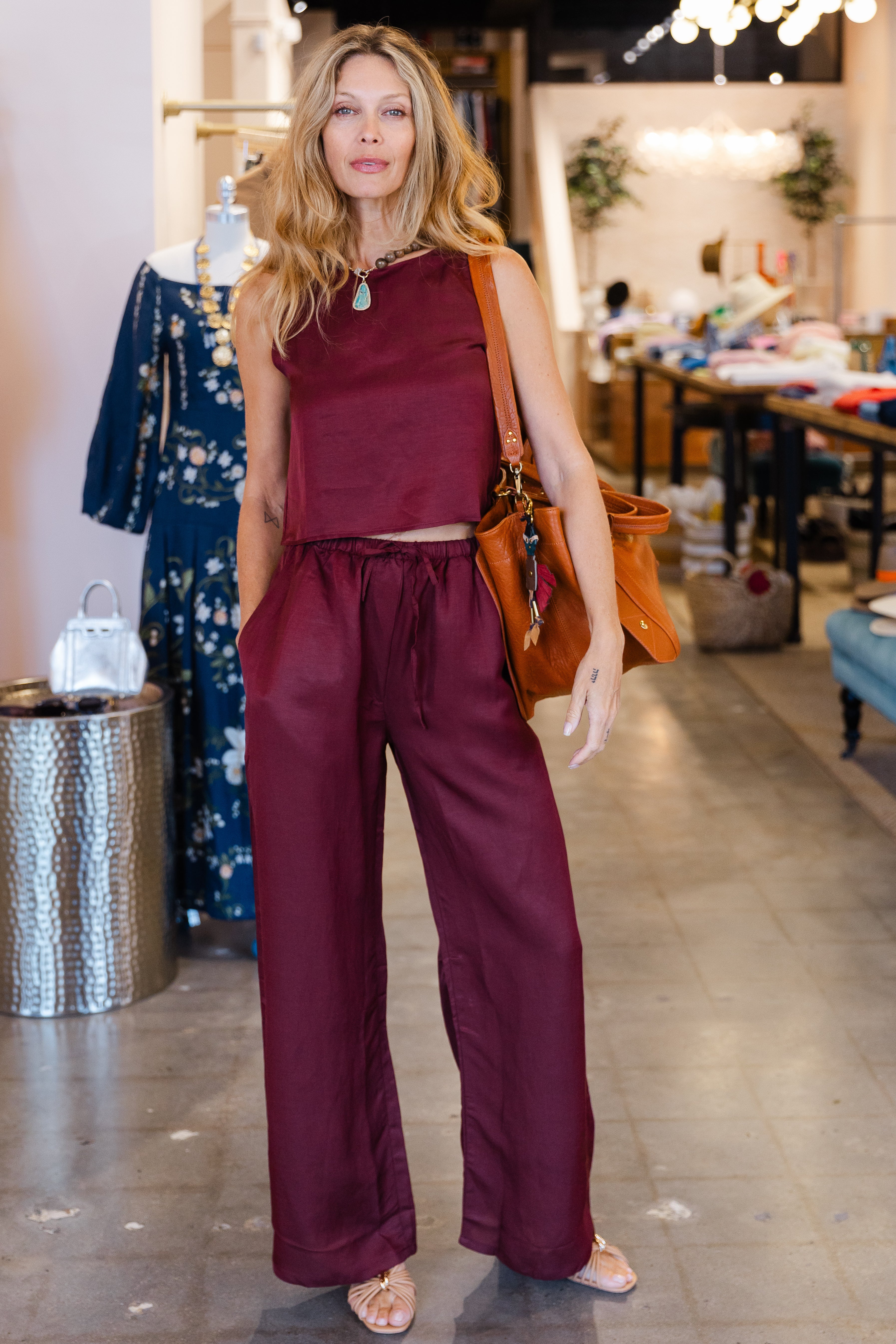 Daniel Drawstring Pocket Pant - Pinot