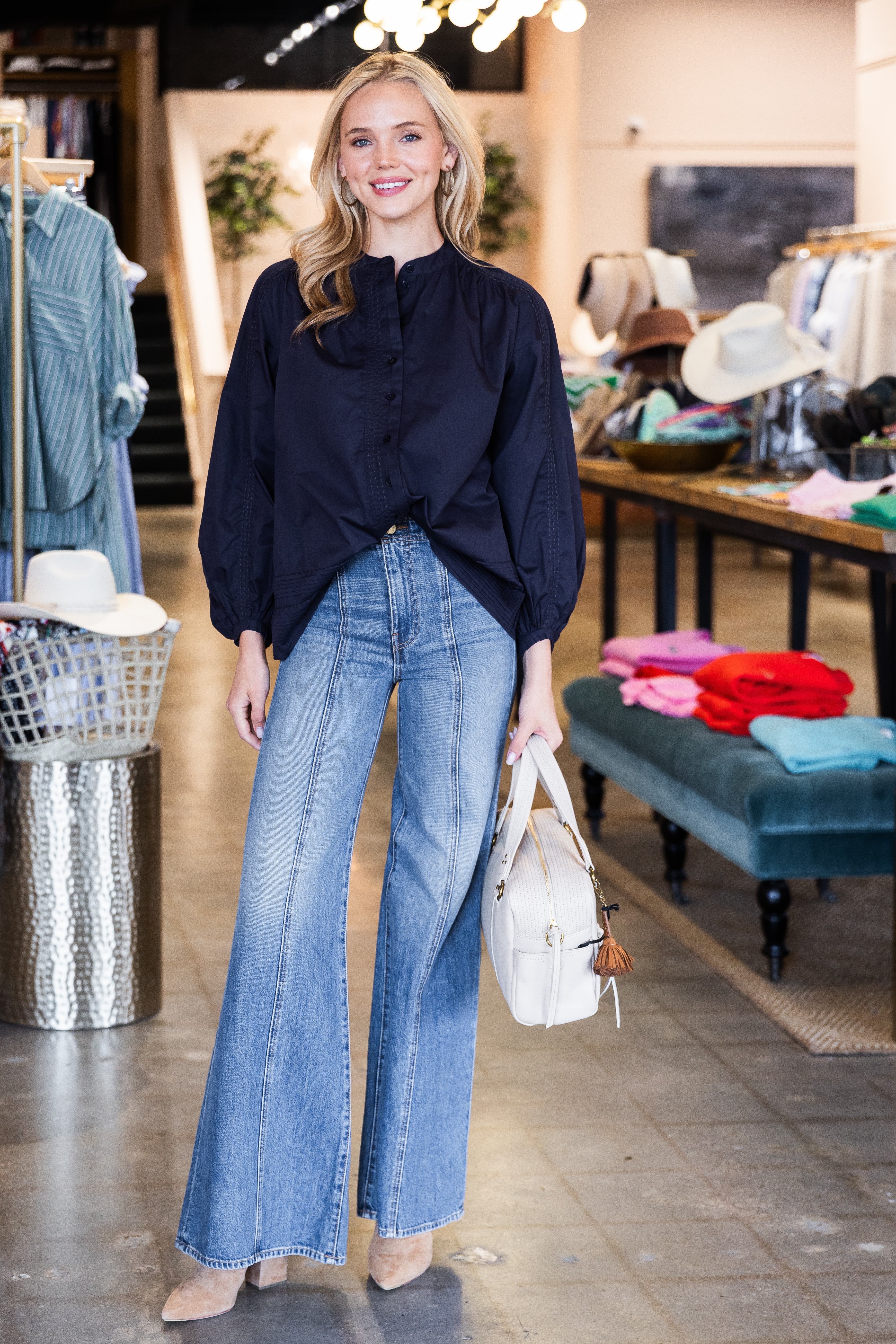 Hall Andre Blouse - Marine