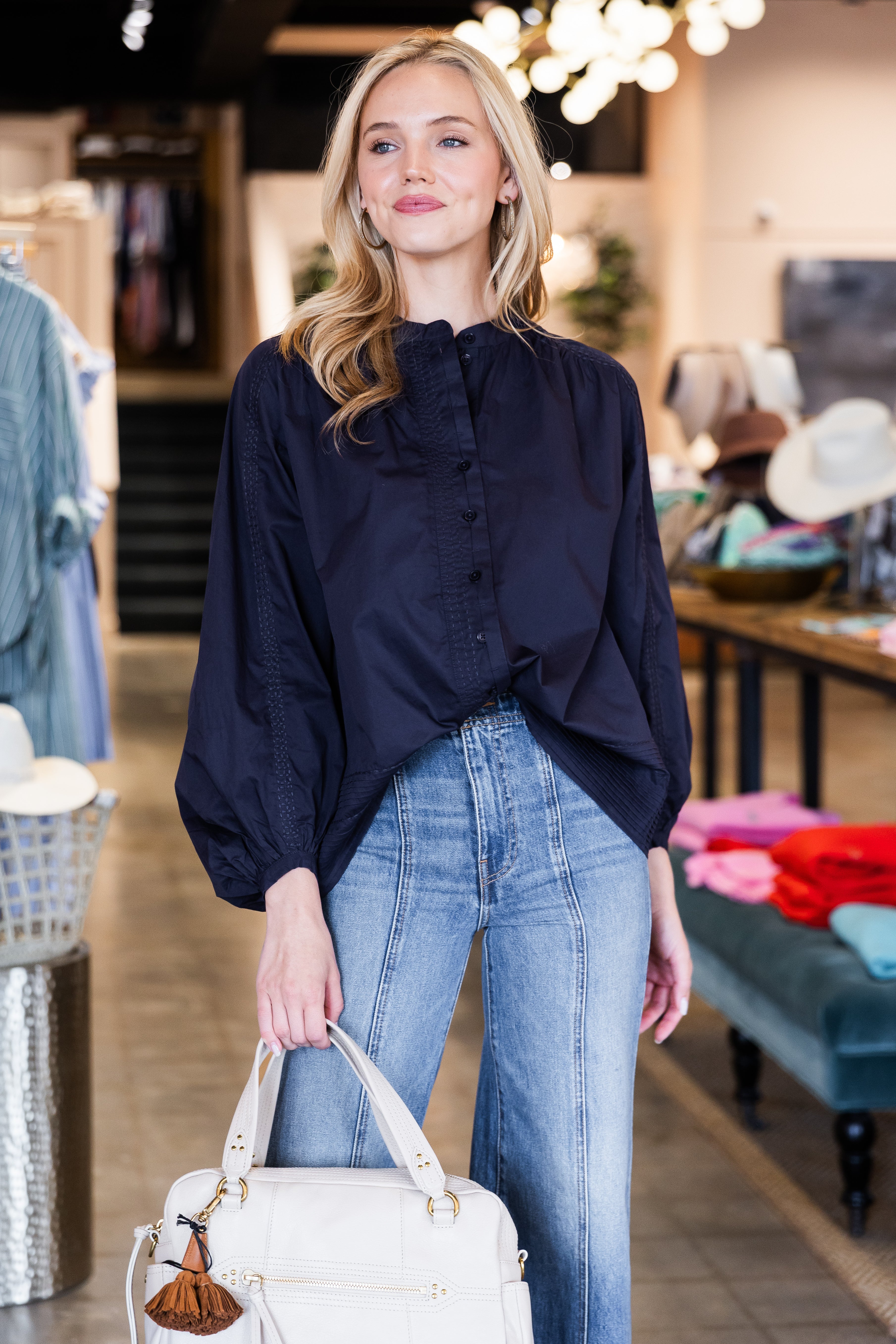 Hall Andre Blouse - Marine