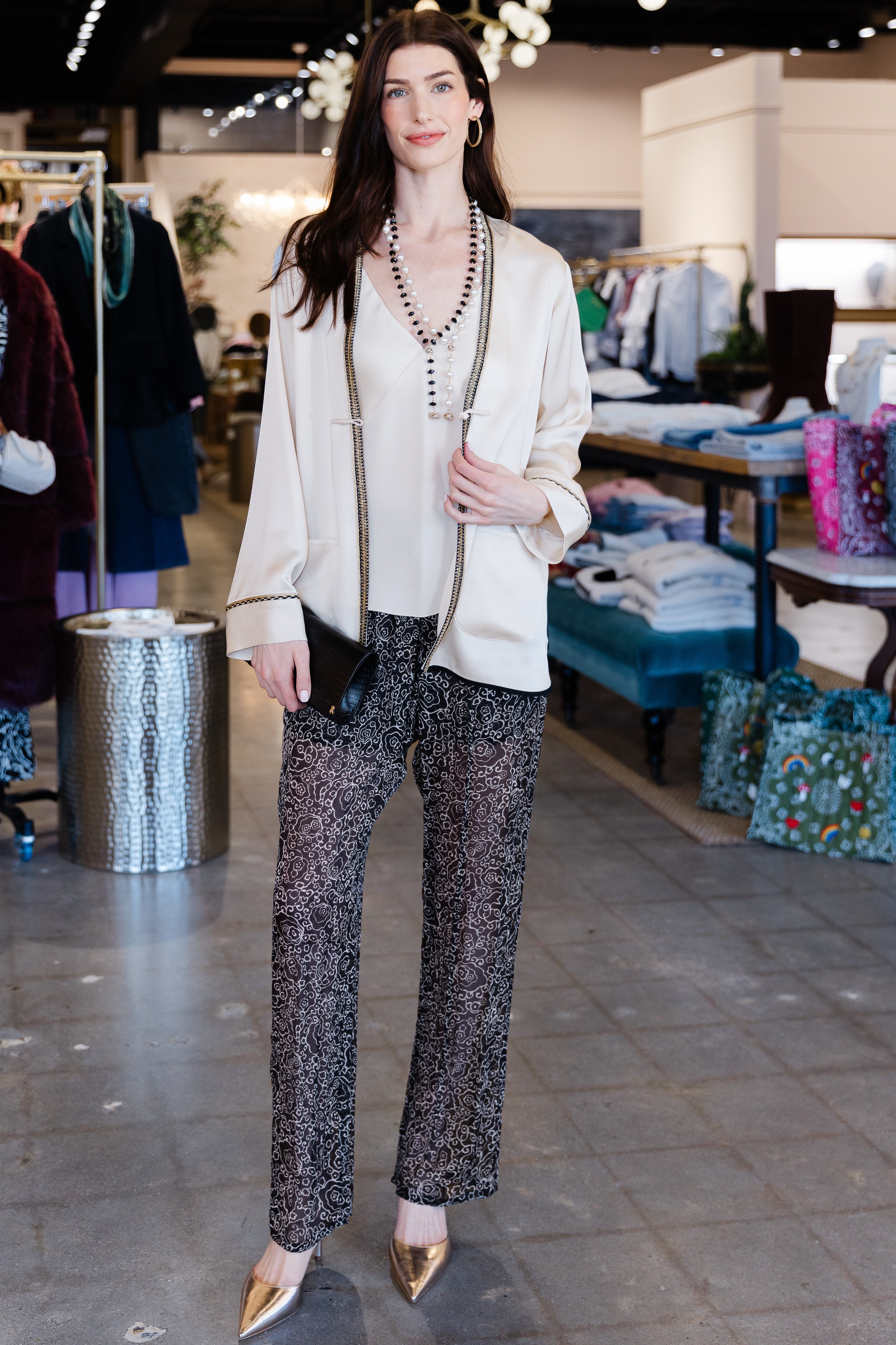 Envers Satin Shiny Tang Jacket - Beurre