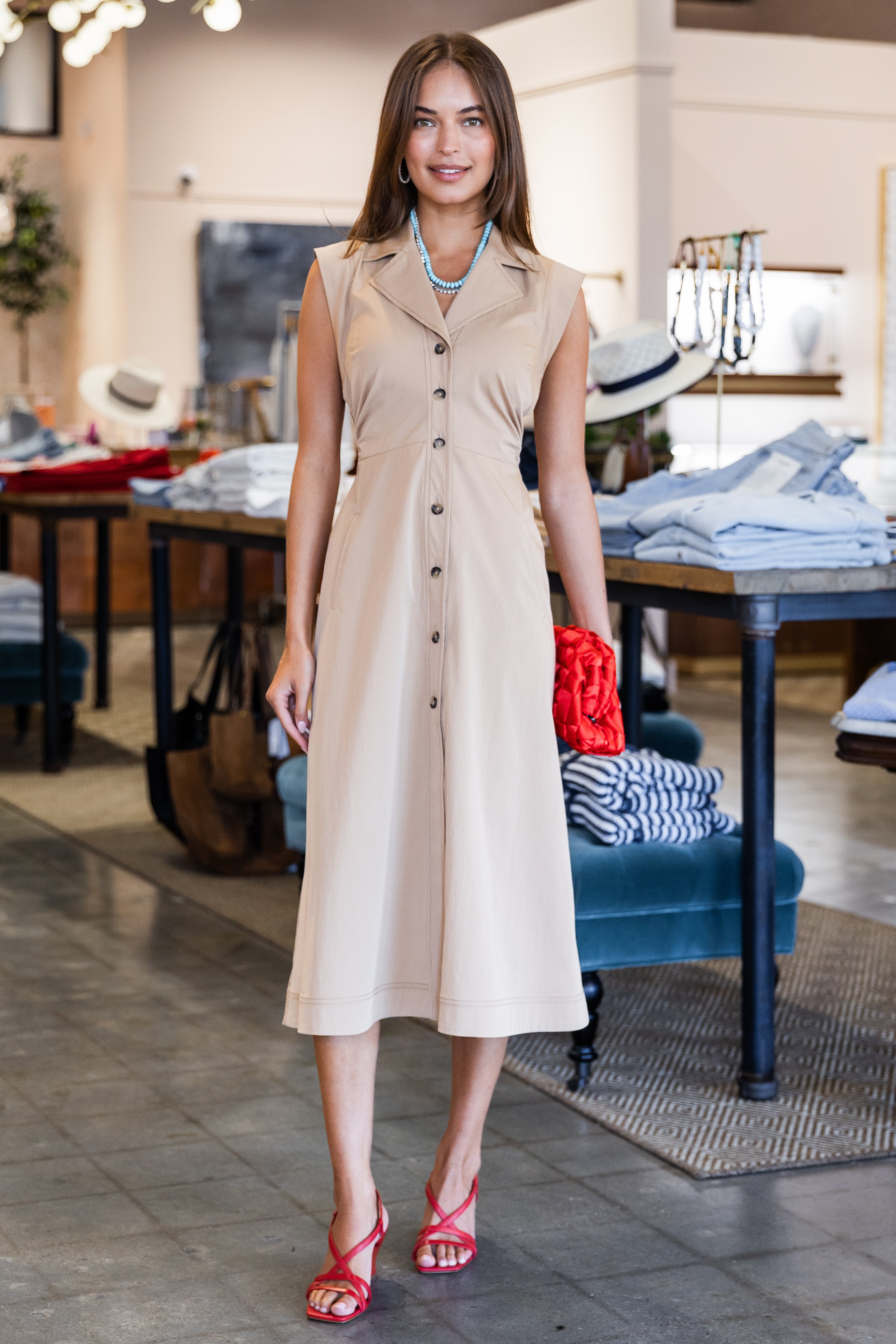 Orla Dress - Khaki