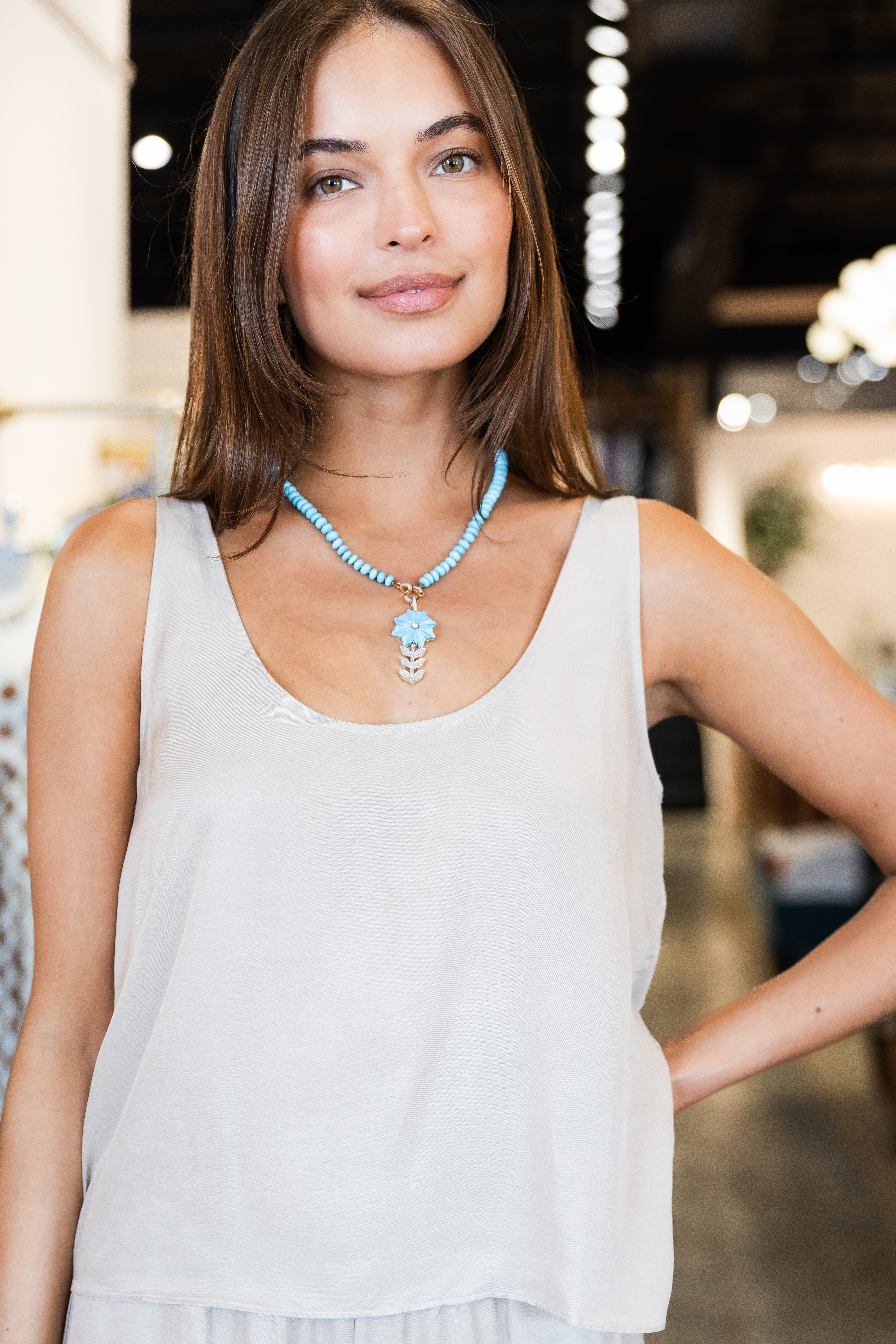 Kim Scoop Tank - Sahara