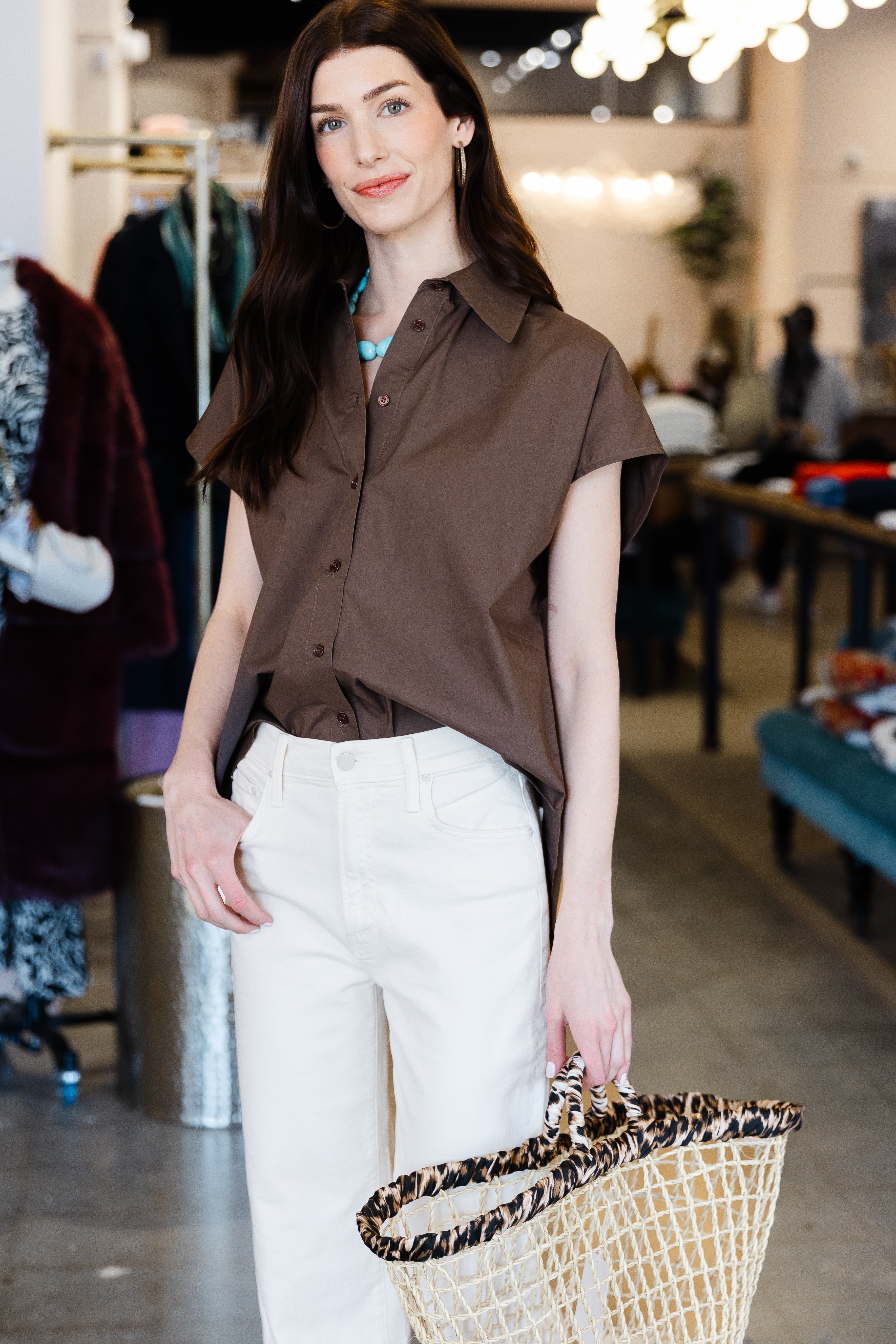 Felicity Shirt - Chocolate